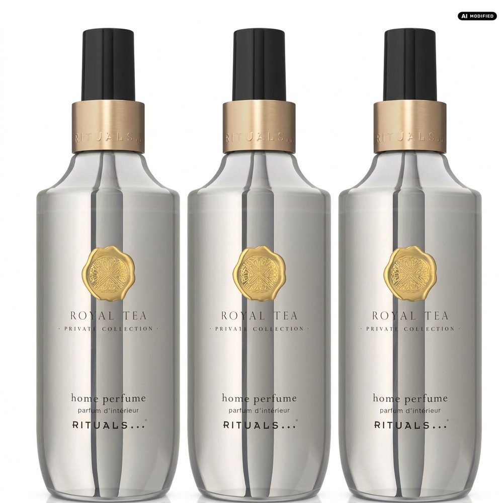 Rituals Raumduft Rituals Royal Tea Home Perfume 3er Set (Vorteilspack mit drei 200 ml Raumduftsprays, 1-St)