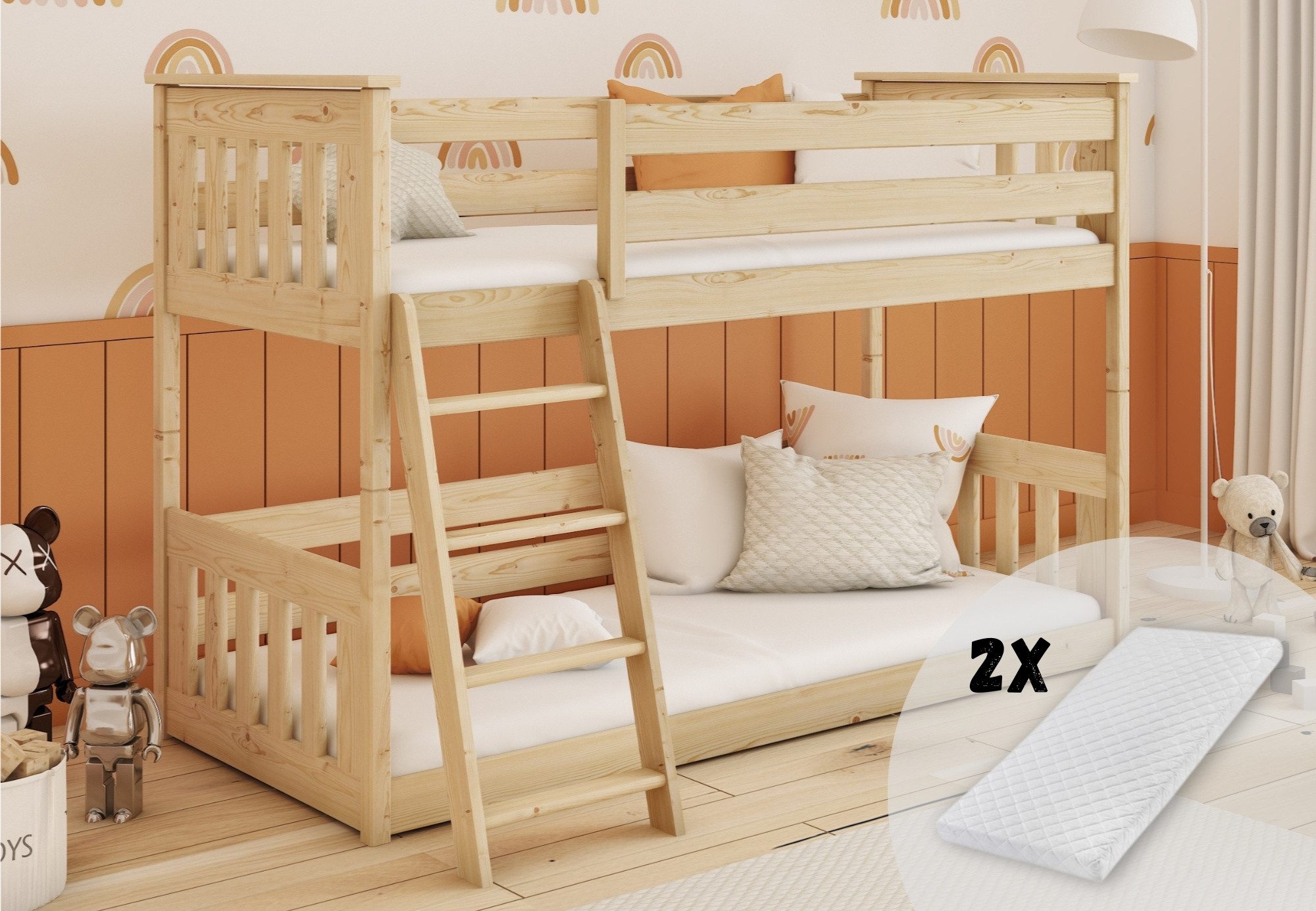 Kids Collective Etagenbett Kinderbett 90x200 cm günstig online kaufen