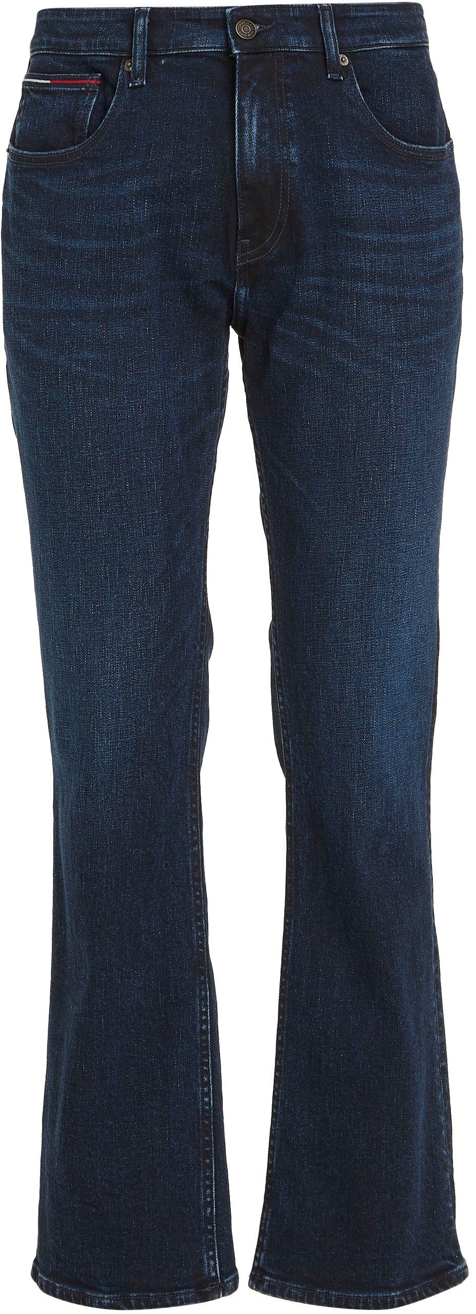 & mit Tommy blue Tommy Jeans Slim-fit-Jeans Y washed SCANTON Knopf Jeans SLIM Nieten