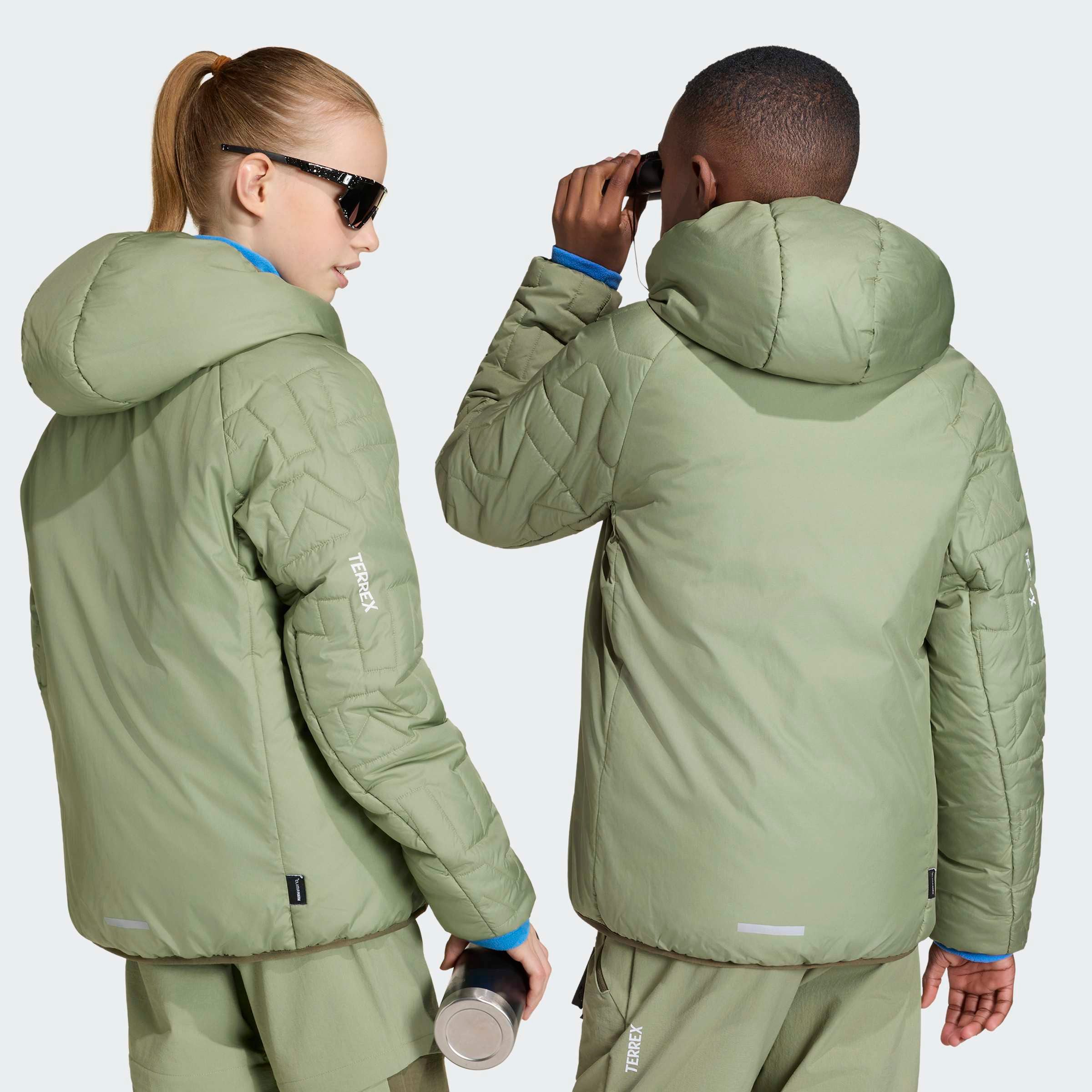 adidas TERREX Outdoorjacke KIDS XPERIOR CLIMAWARM GEFÜTTERTE für Kinder, mit durchgehendem Reißverschluss, aus Ripstop-Material