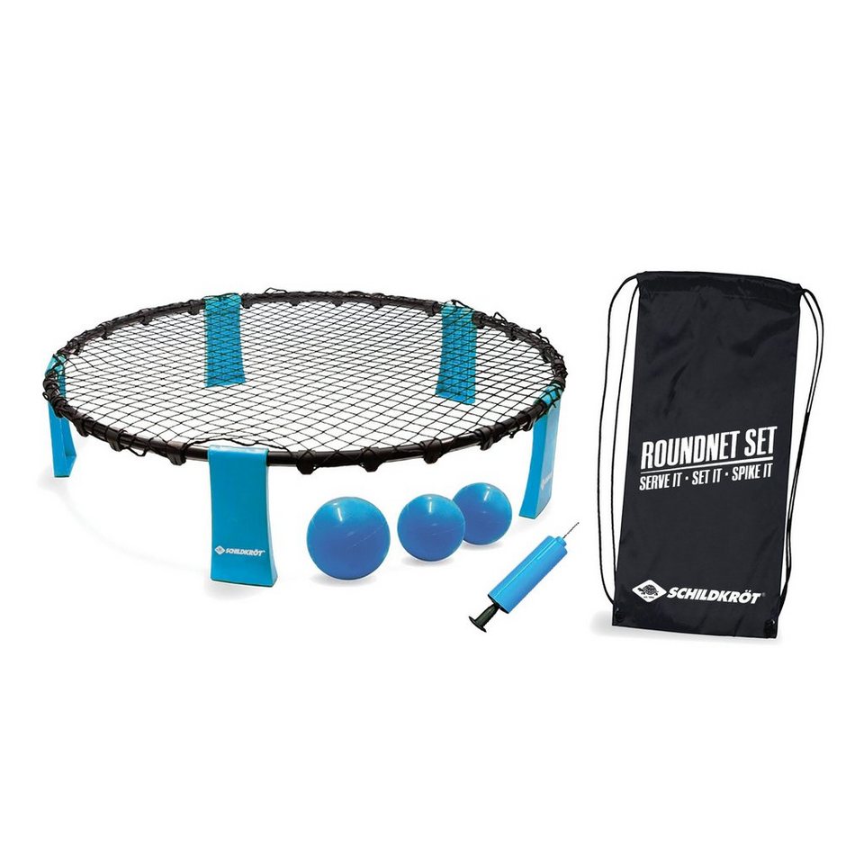 Schildkröt Funsports Roundnet-Spiel Schildkröt Round Net Set, (6-tlg),  Tragetasche und Ballpumpe inbegriffen