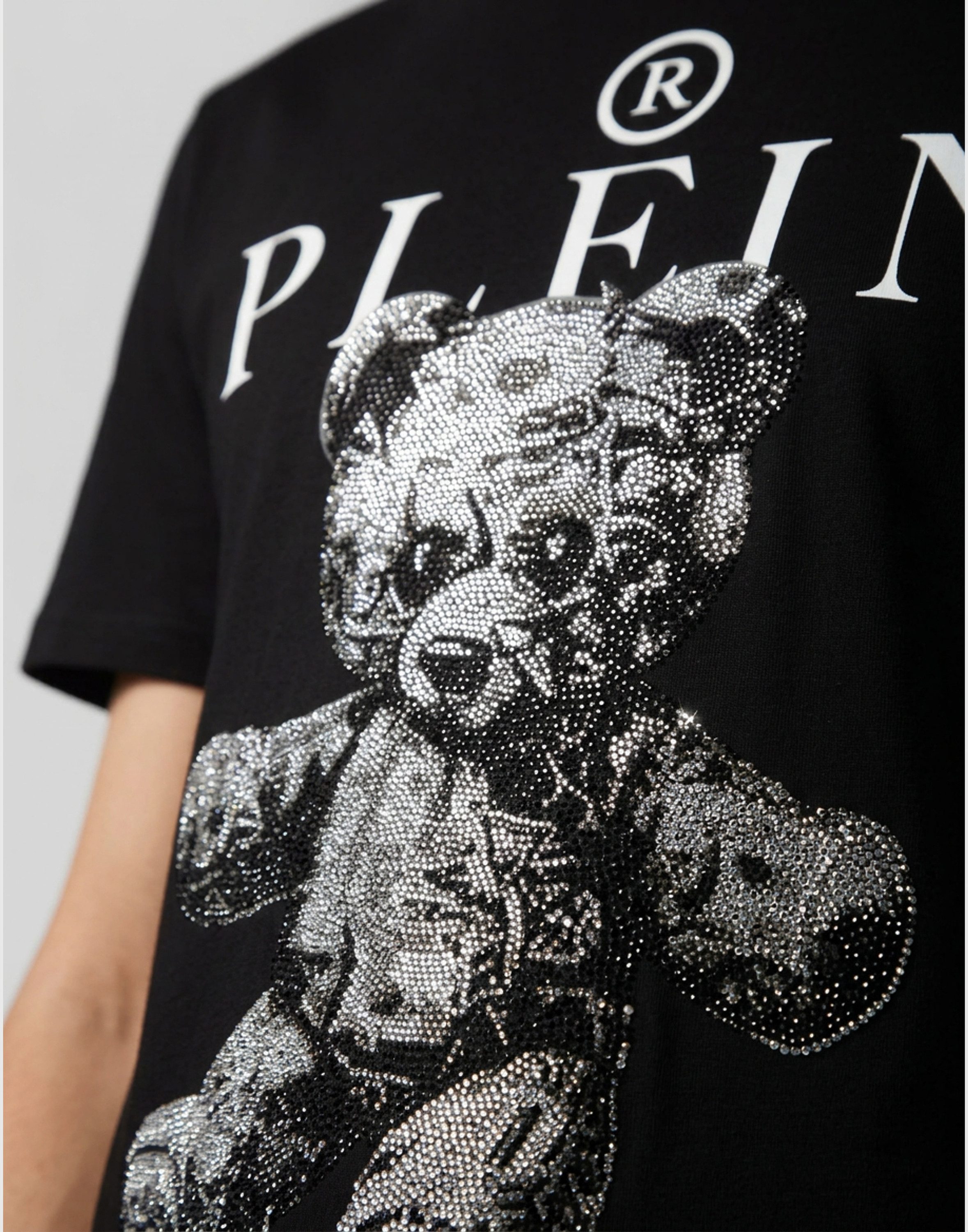 PHILIPP PLEIN T-Shirt Teddy Mit Schmucksteinen