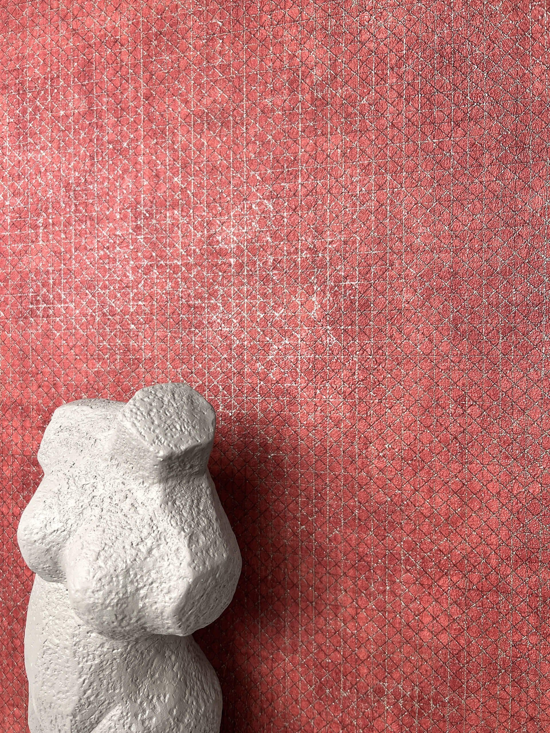 Newroom Vliestapete, Rot Tapete Uni Leicht Glänzend - Unipapete Gold Klassi günstig online kaufen