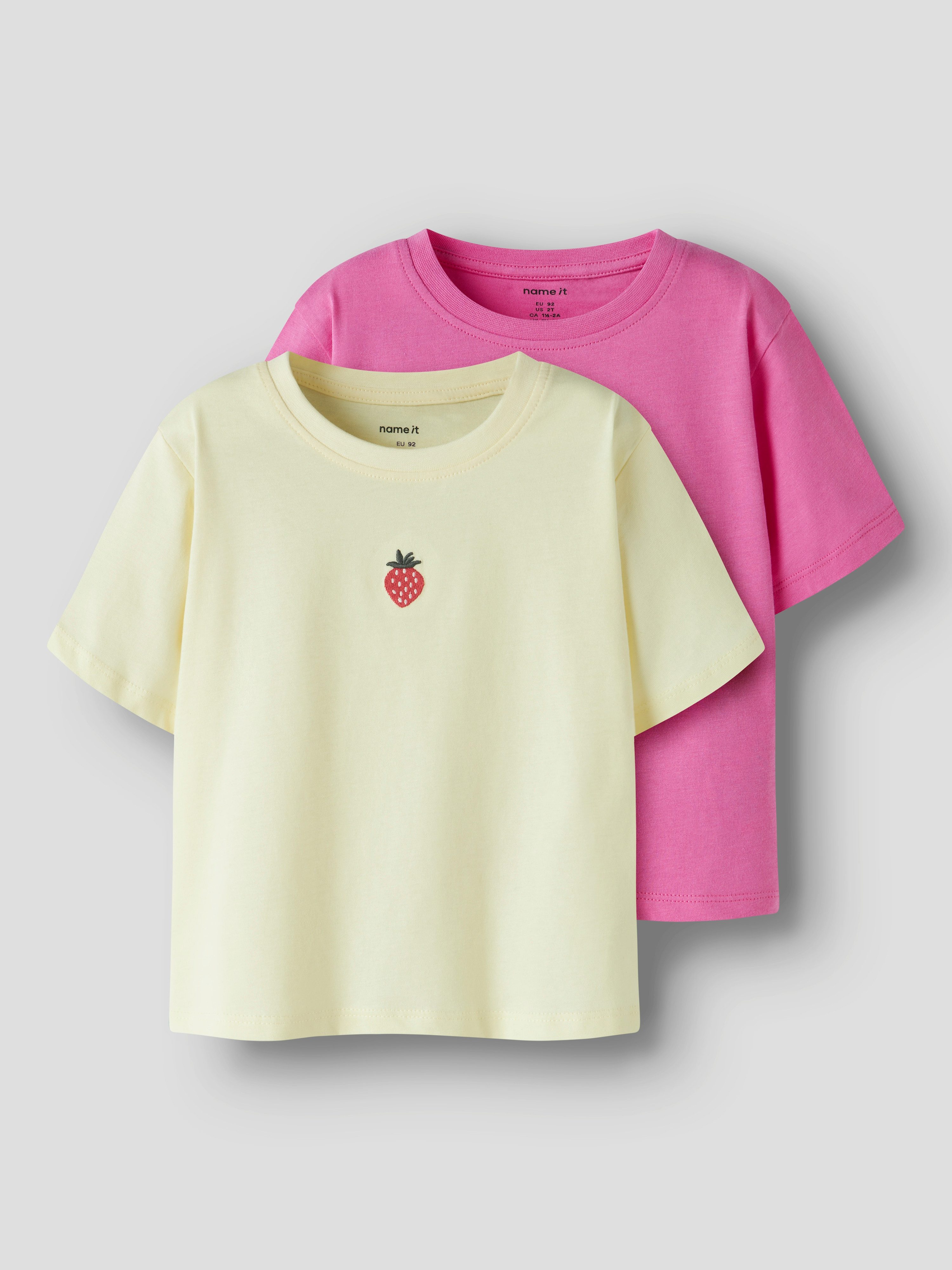Name It T-Shirt NMFVICTORIA 2P SS NREG TOP (Packung, 2-tlg)