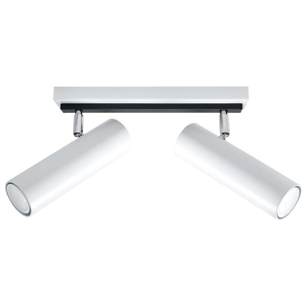 Weiß Leuchtmittel Wohnzimmer Deckenlampe Deckenleuchte Stahl Verstellbare etc-shop LED nicht Spots inklusive, Deckenspot,