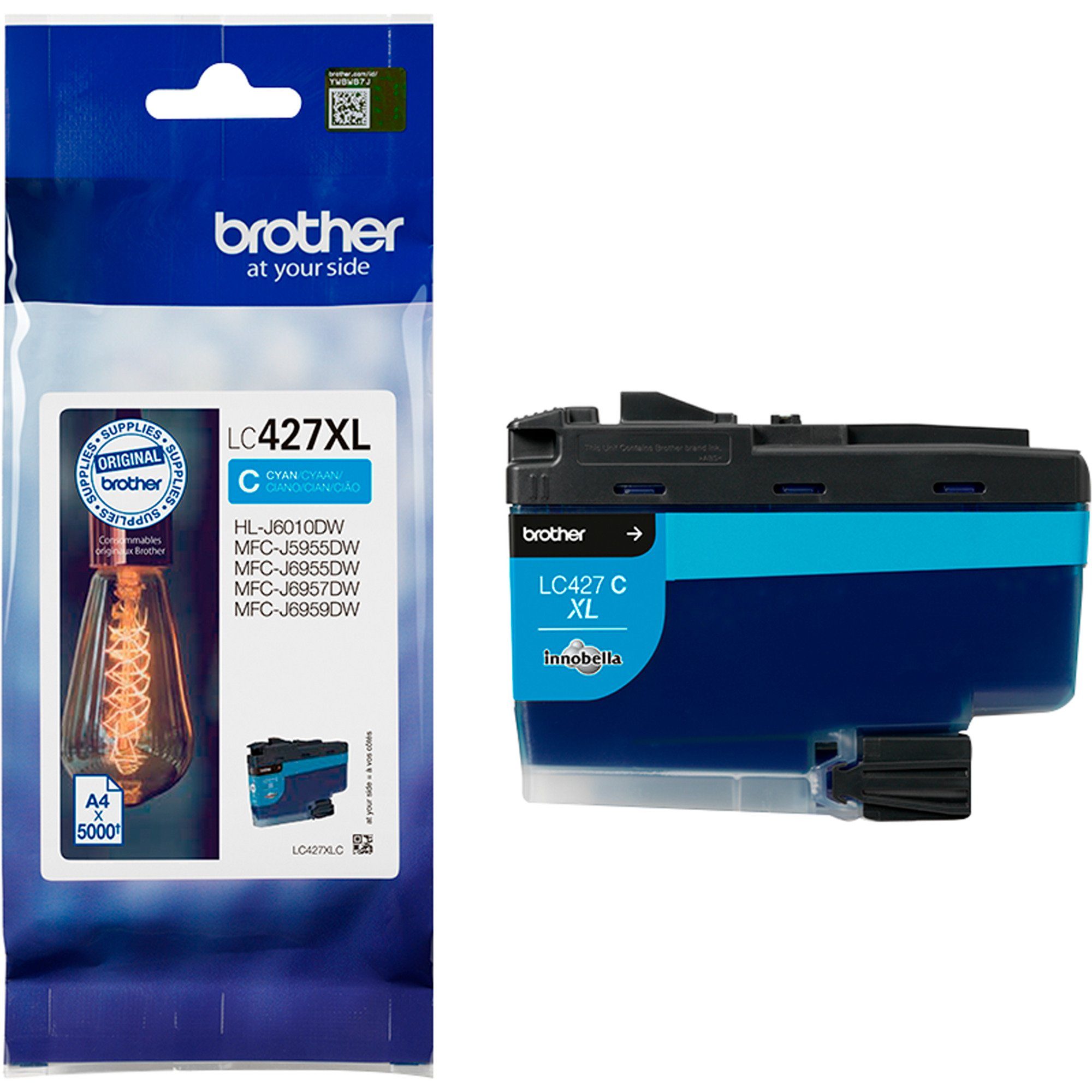 Brother Tinte cyan LC427XLC Tintenpatrone