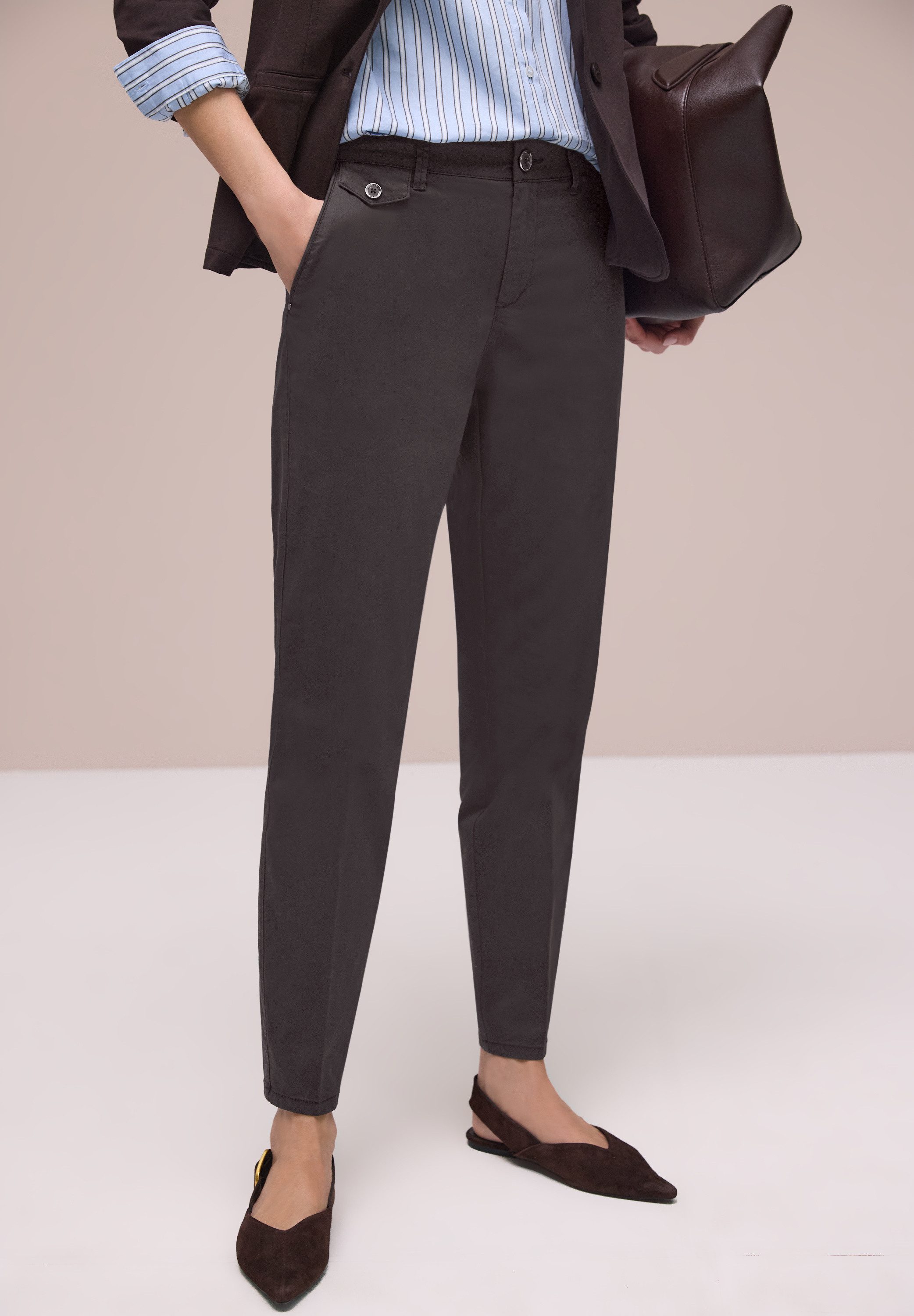 STREET ONE Chinohose aus Twillstoff