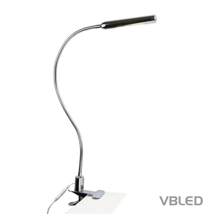 VBLED LED Schreibtischlampe LED fest integriert neutralweiß LED Schwanenhalslampe / USB