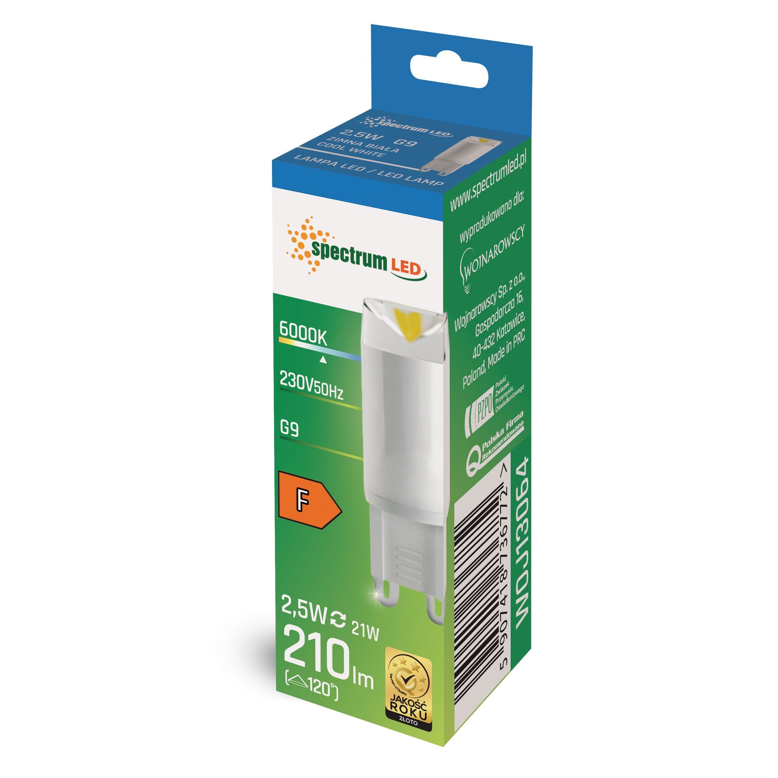 Spectrum LED-Leuchtmittel LED G9 2,5W = günstig online kaufen