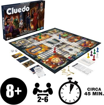 Hasbro Spiel, Brettspiel Cluedo Das klassische Detektivspiel