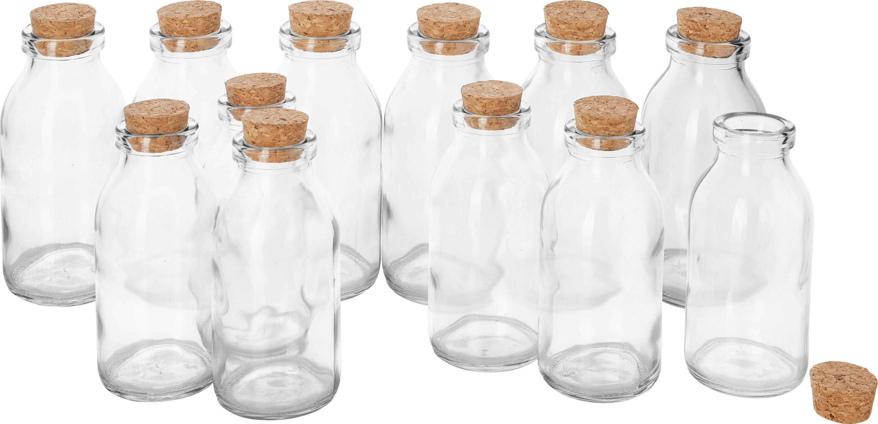 VBS XXL Trinkflasche Glasflaschen Minis, 12 St.