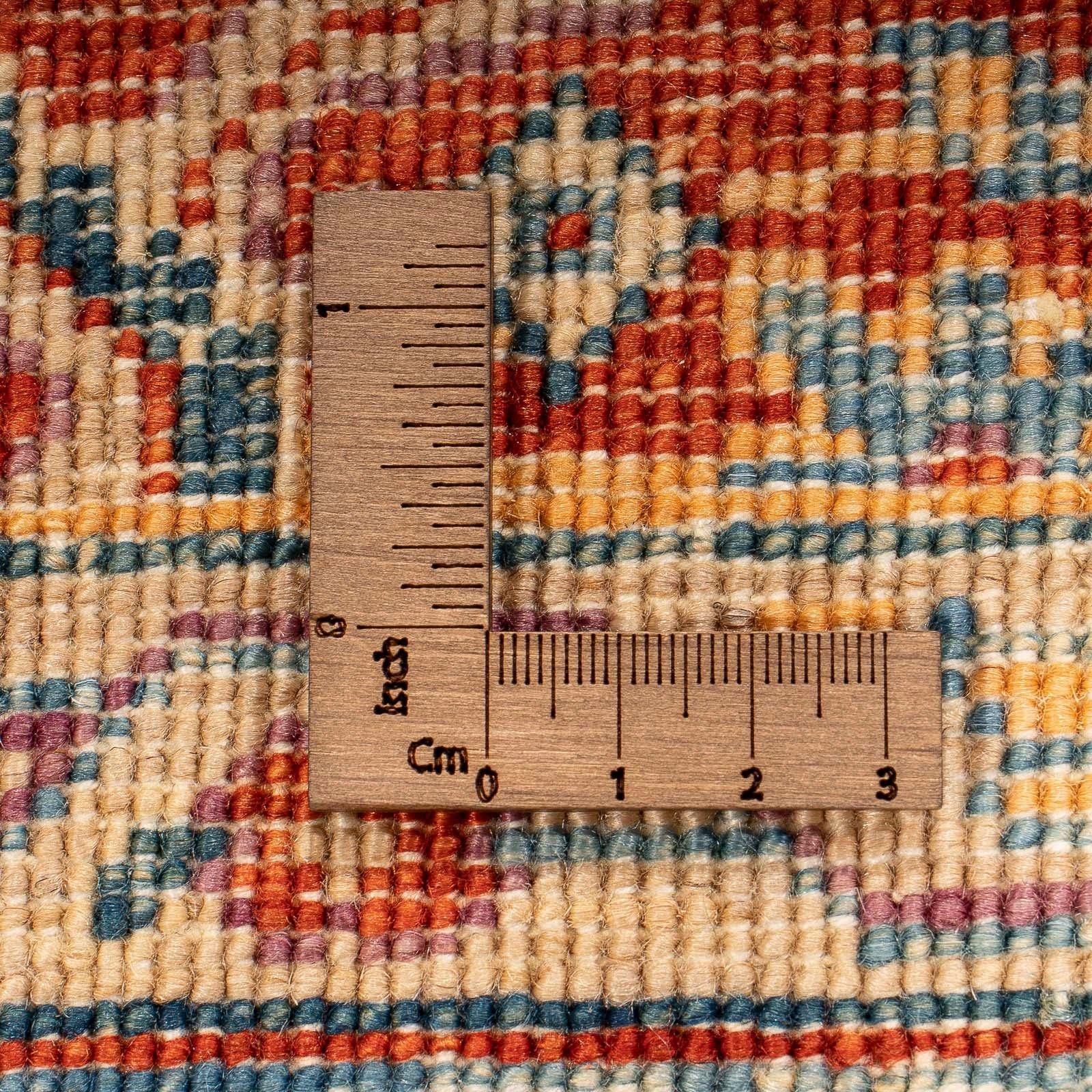 Orientteppich Ziegler - morgenland, mm, Zertifikat 208 Einzelstück Wohnzimmer, hellblau, mit 6 x rechteckig, - Höhe: Handgeknüpft, cm 290