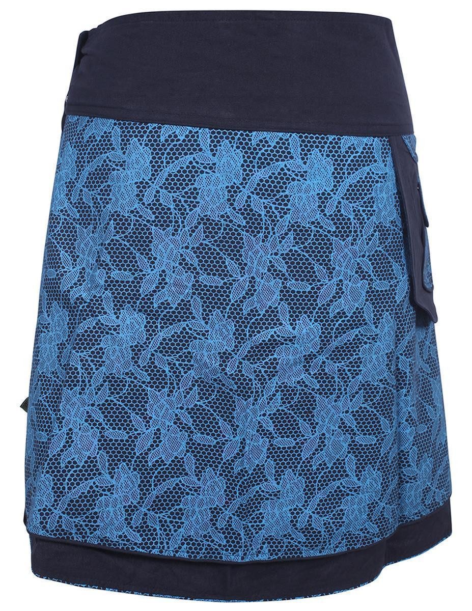 Vishes Wickelrock Rock zum Wickeln mit Druckknöpfen Spitze Blumen Ethno, Hi günstig online kaufen