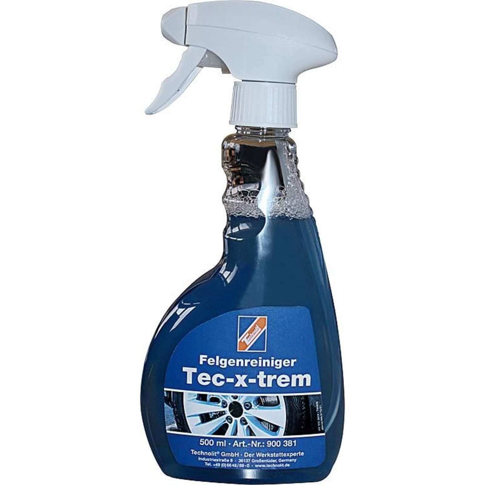TECHNOLIT® Felgenreiniger Tec-x-trem, Alu Stahl Chrom Felge, Flugrostentferner Felgenreiniger