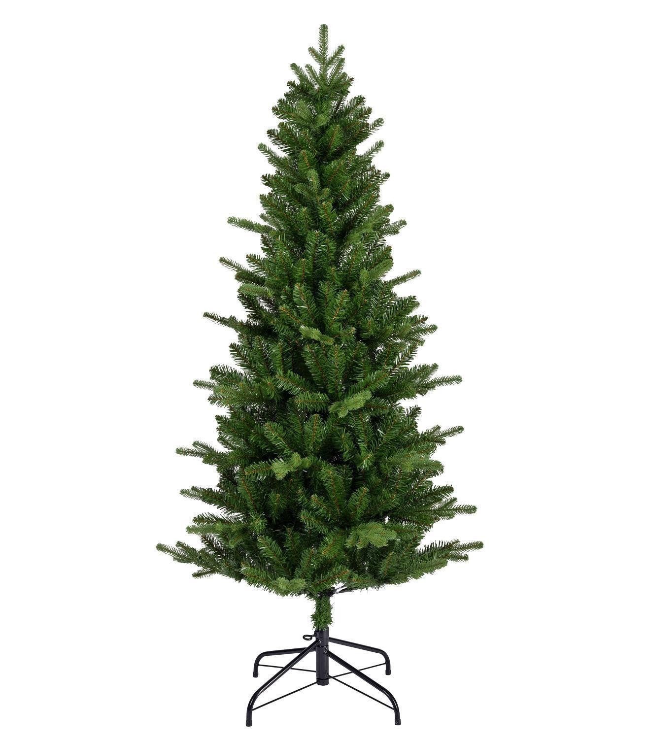 casa NOVA Künstlicher Weihnachtsbaum KILLINGTON, Grün, Kunststoff, Echtnadel-Optik, Ø 93 x H 180 cm