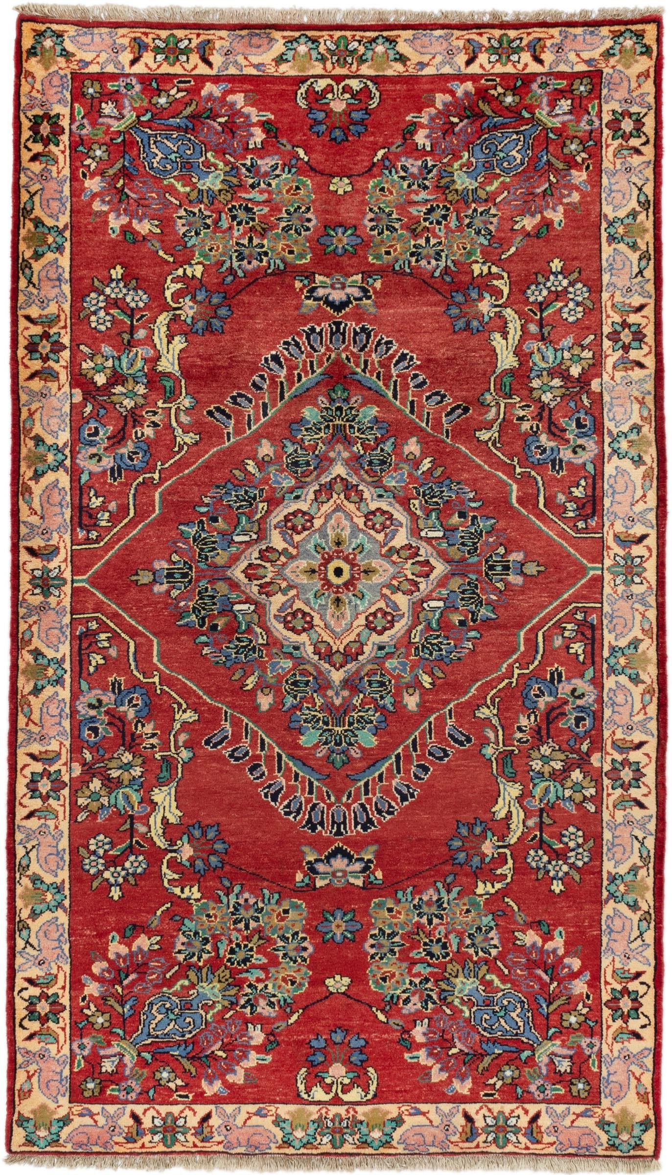 Nain Trading Orientteppich Mahal 169x289 Handgeknüpfter Orientteppich / Perserteppich, rechteckig, Höhe: 12 mm