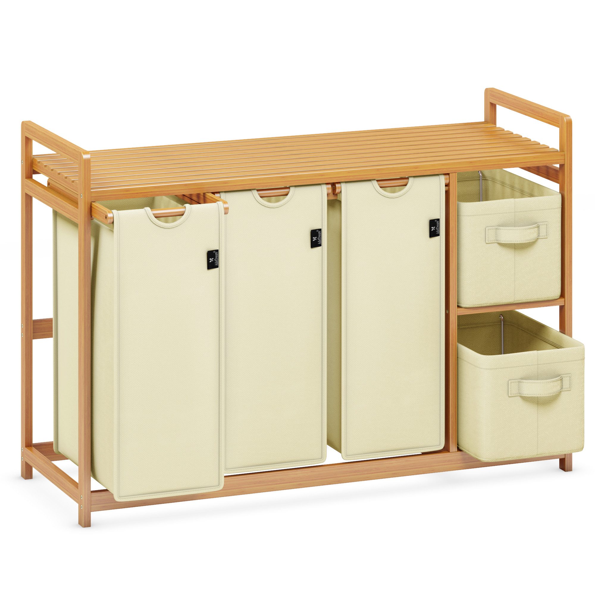 AdelDream Wäschekorb AdelDream Wäschekorb 5 Fächer Wäschesammler günstig online kaufen