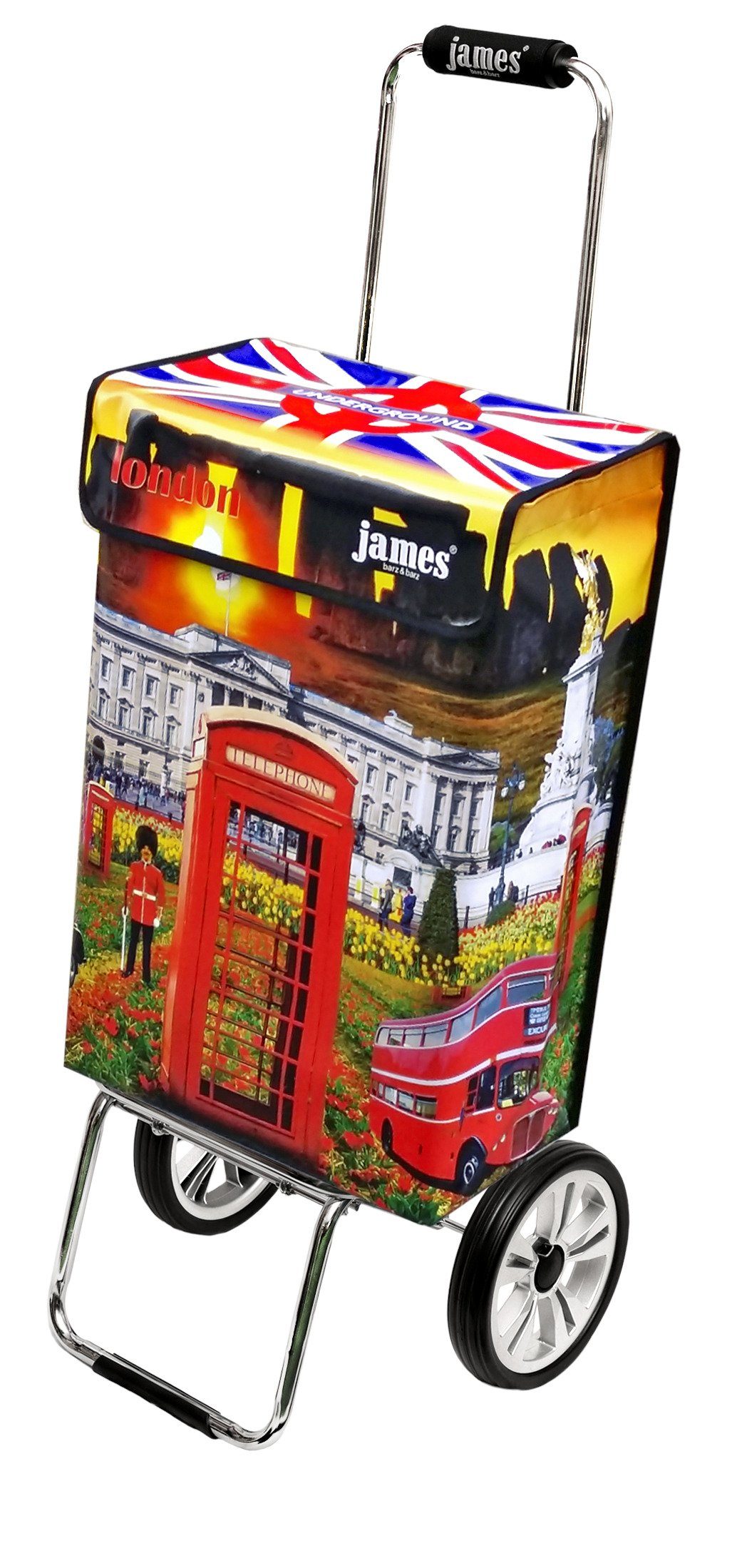 LONDON Einkaufstrolley Deluxe, robust, Einkaufsbegleiter, Design Handmade Austria in james sehr