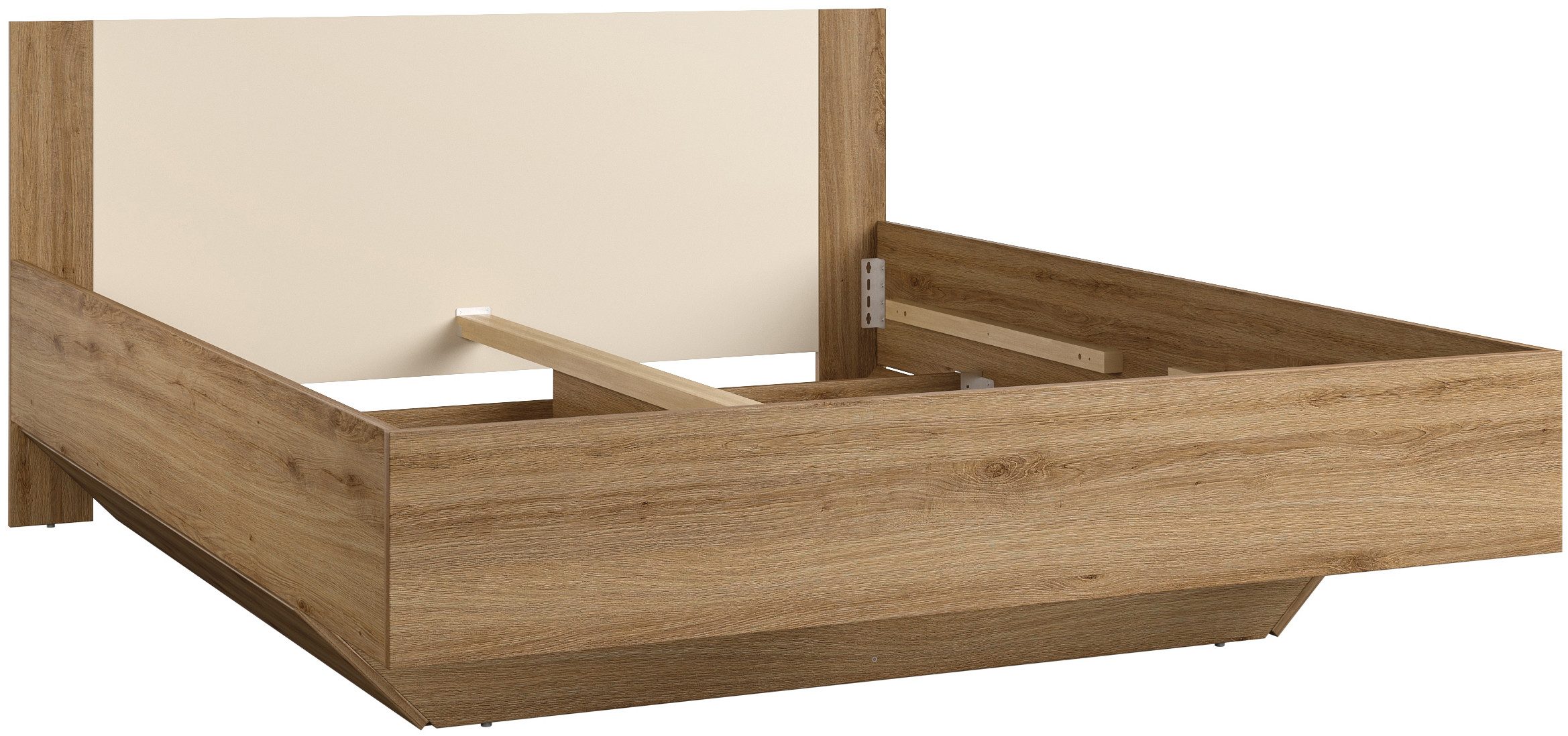 Home affaire Bettgestell Bitry, Breite 160 bzw. 180 cm, moderner Bettrahmen, Doppelbett in zwei Grössen