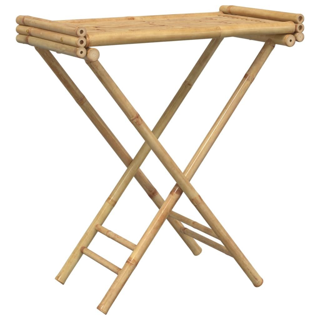 Klapptisch Tabletttisch Klappbar 70,5x42,5x80 cm Bambus