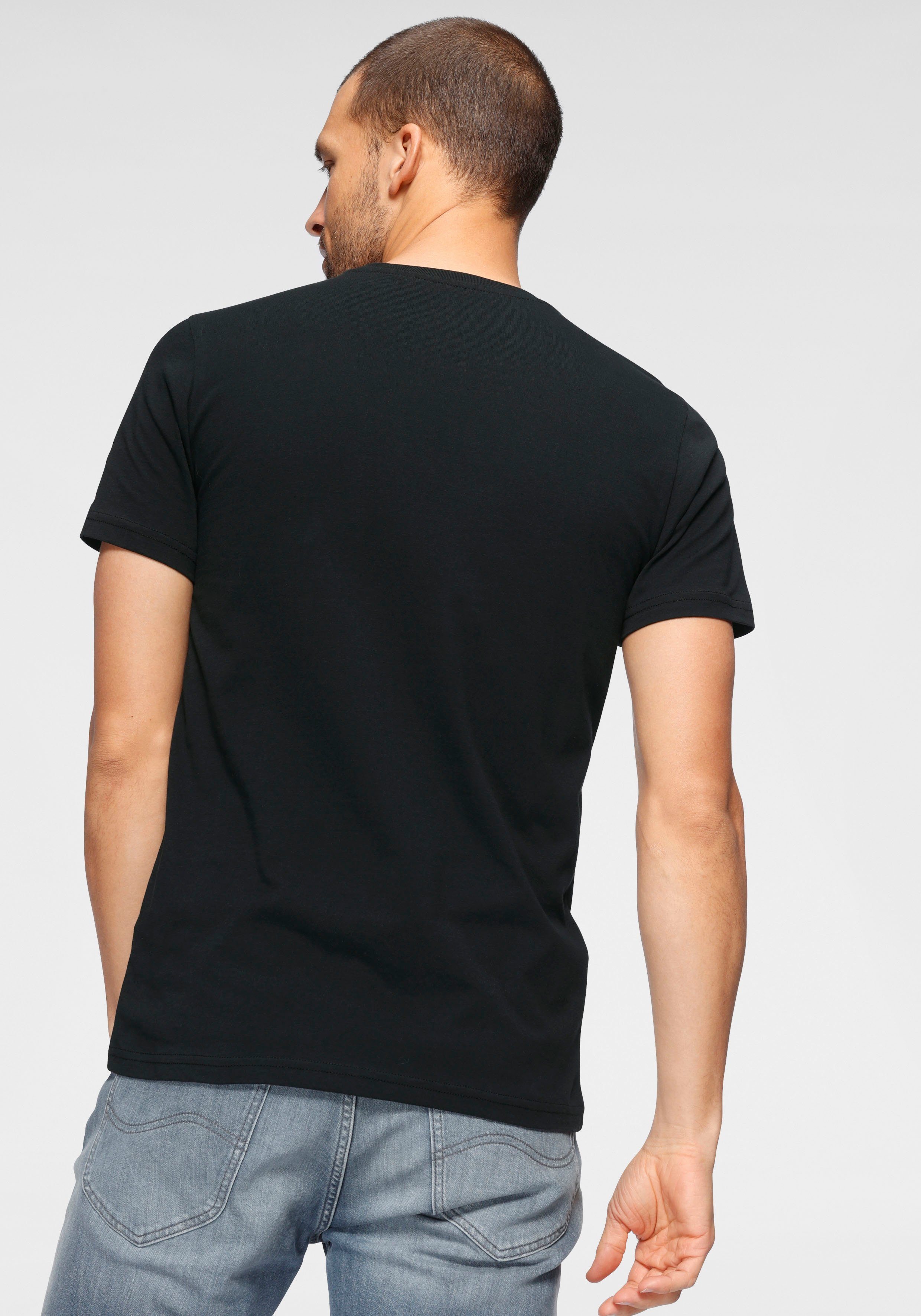 Lee Herren Rundhals T-Shirt Wobbly Logo günstig online kaufen
