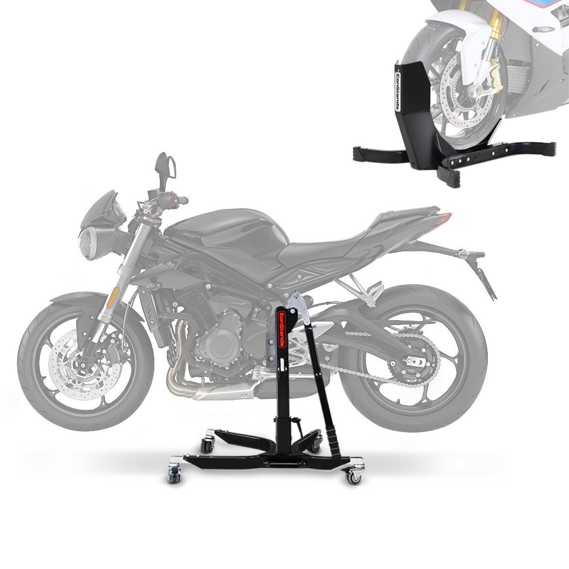 ConStands Motorradheber Zentralständer für Suzuki GSX-S 750 17-21 Power Classic + Wippe