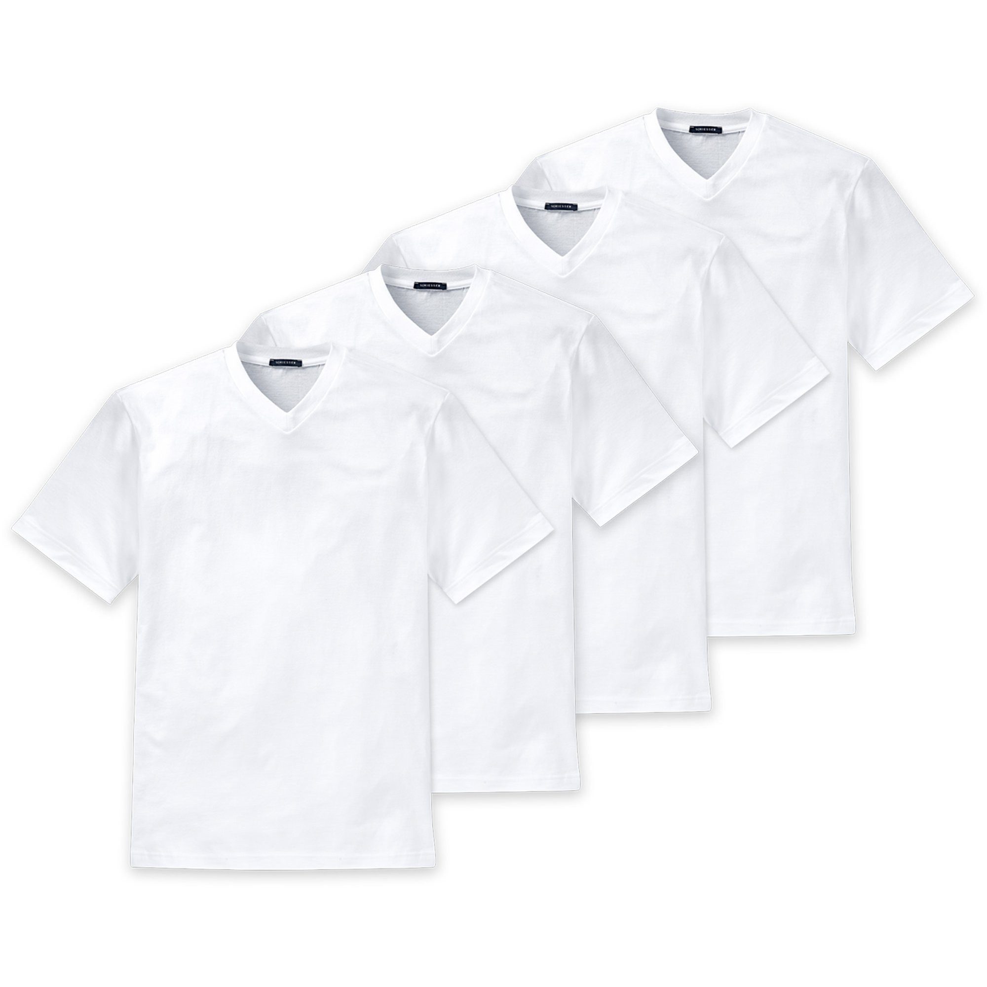 T-Shirt Herren T-Shirt 4er Pack Baumwolle American T-Shirt