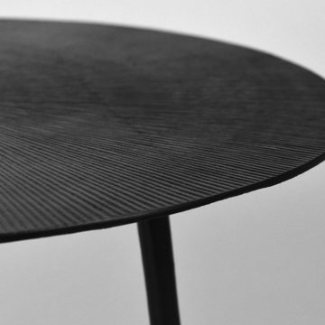 RINGO-Living Beistelltisch Couchtisch Lilou in Schwarz aus Metall 3er-Set 450x600mm, Möbel
