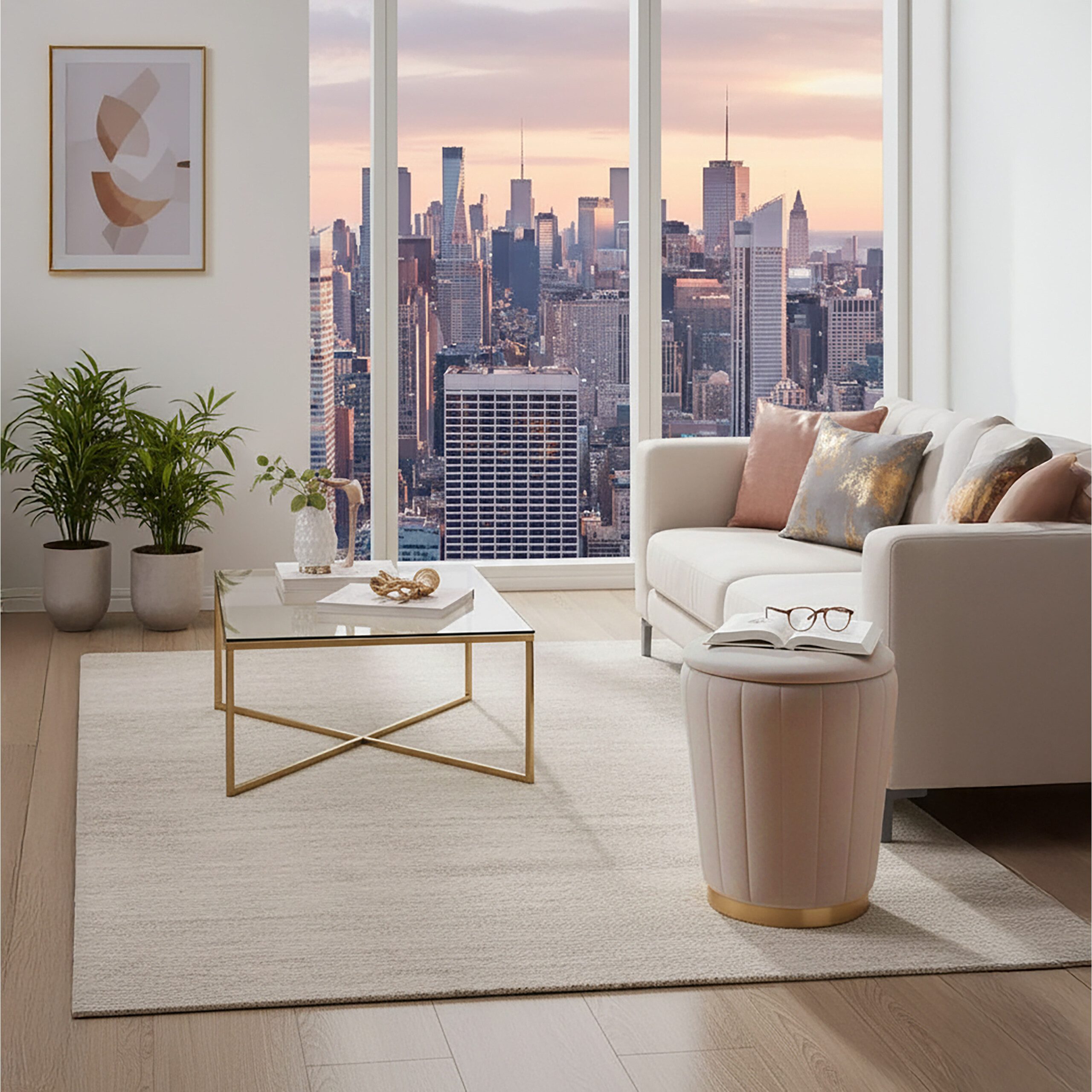 relaxdays Stauraumhocker Hocker aus Samt mit Stauraum, Coffee günstig online kaufen