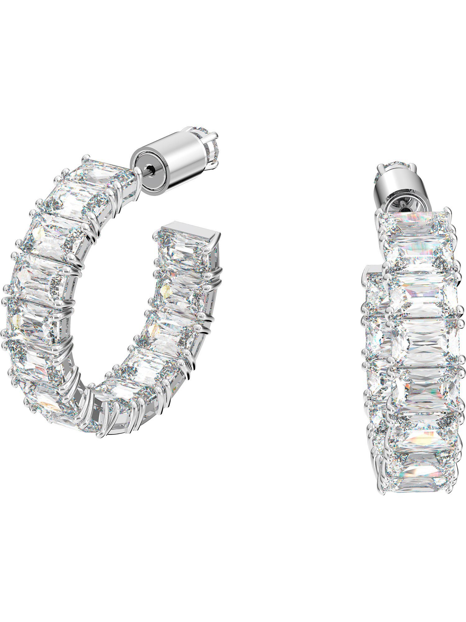 Swarovski Paar Creolen Swarovski Damen-Creolen Metall Swarovski-Kristall (Paar), Matrix