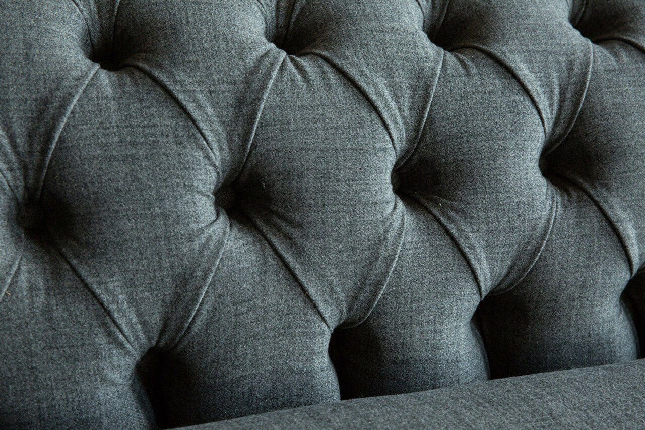 Sitzer 4 265 JVmoebel Chesterfield Sofa Sofa cm Couch Design Chesterfield-Sofa,