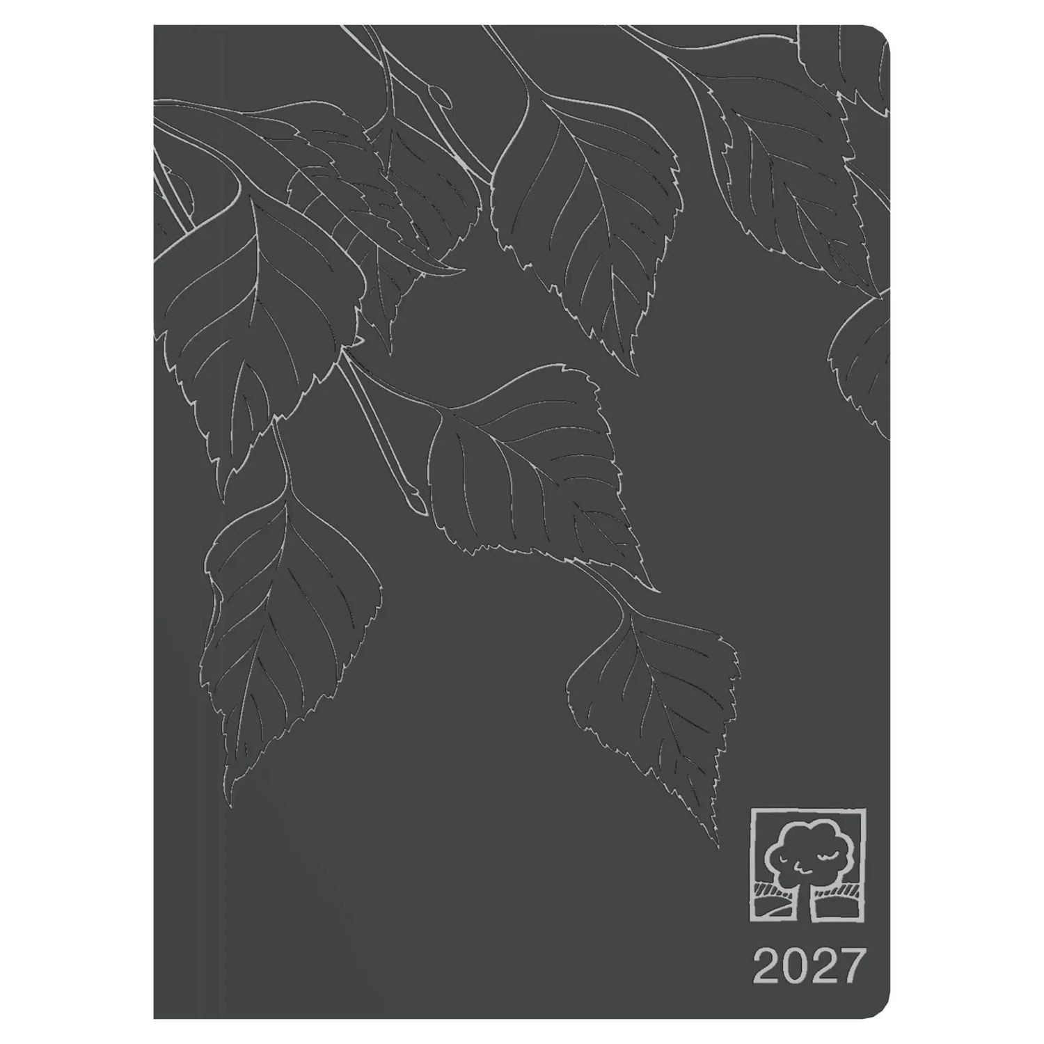 Taschenkalender Taschenkalender 1T/1S anthrazit Blauer Engel 2027