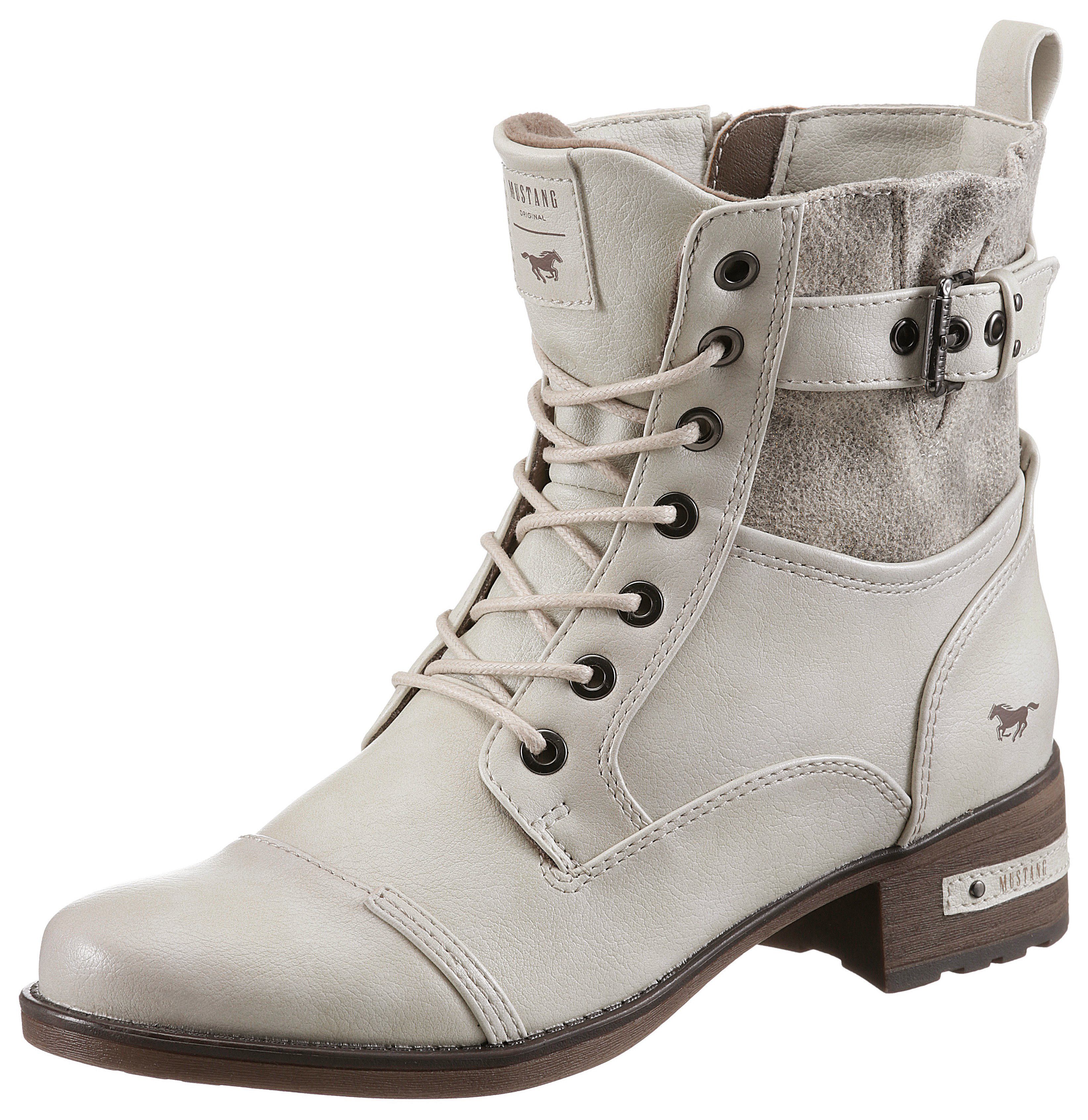 Mustang Shoes Schnürstiefelette mit Innen-Reißverschluss günstig online kaufen