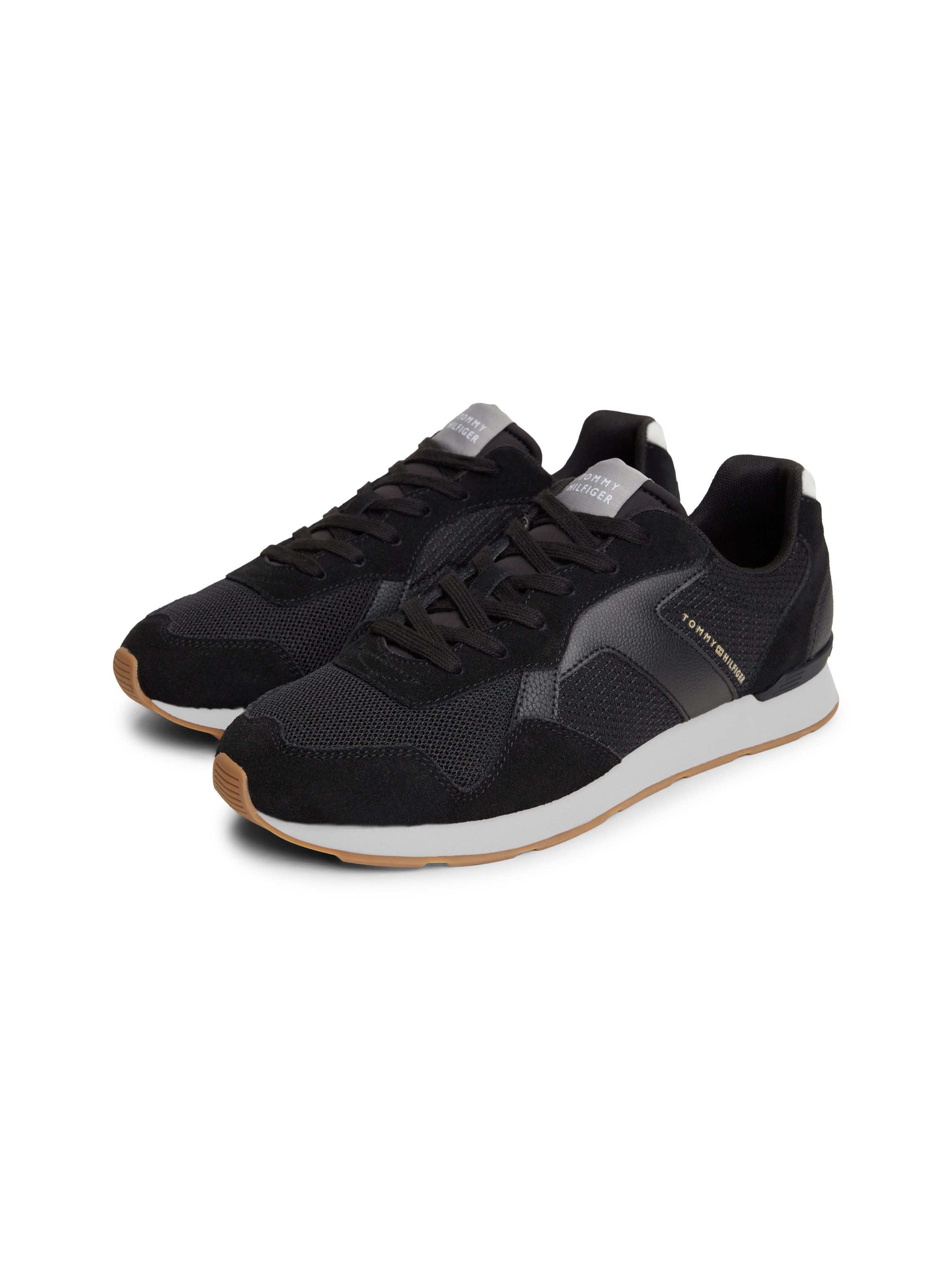 Tommy Hilfiger T HILFIGER CORE MIX RUNNER Sneaker Schnürschuh, Halbschuh, Freizeitschuh mit Kontrastbesätzen