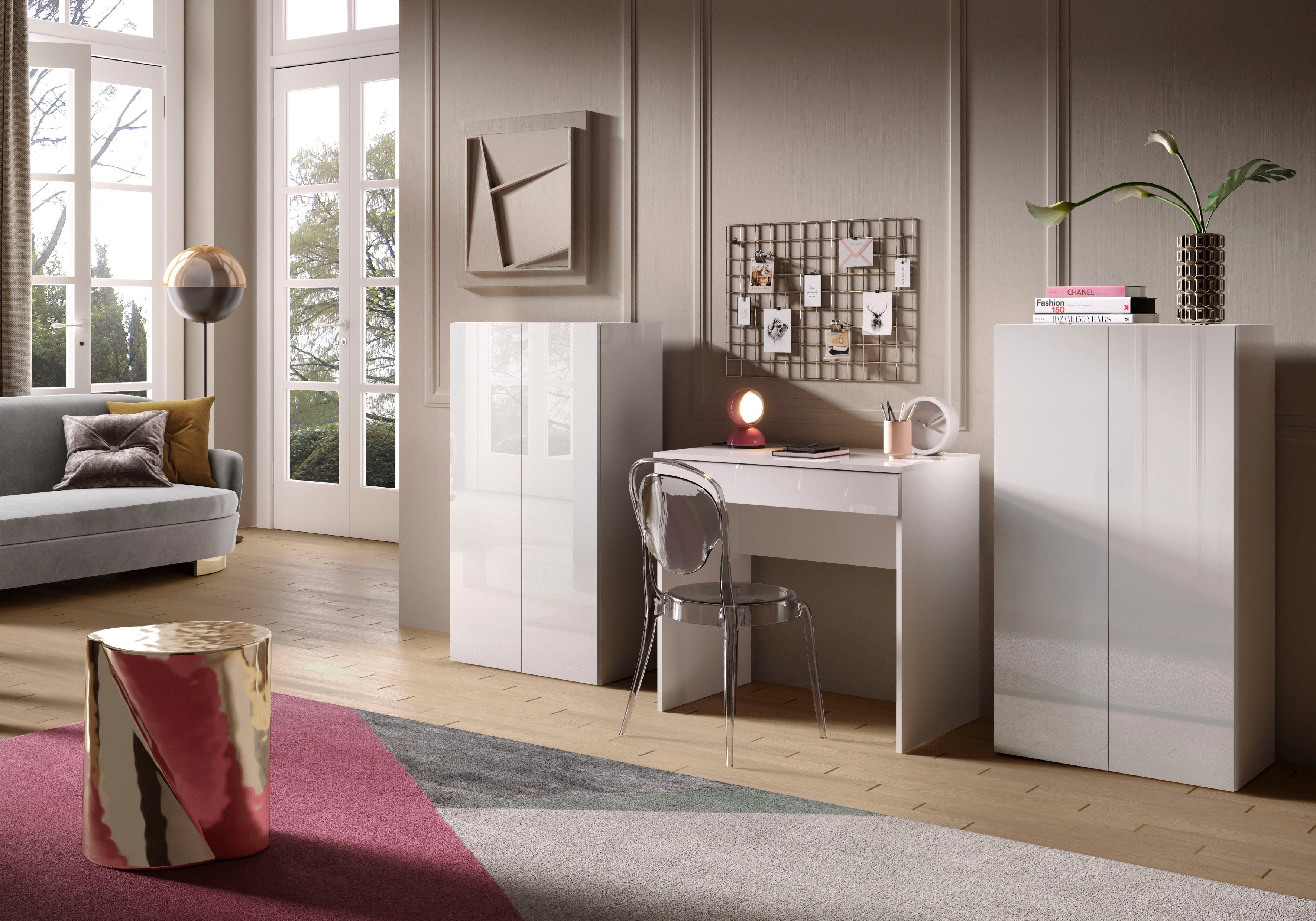 OTTO home Schreibtisch Basic, Computertisch mit 1 Schublade, Arbeitstisch, Schminktisch in versch. Farben, Breite 78 oder 110 cm