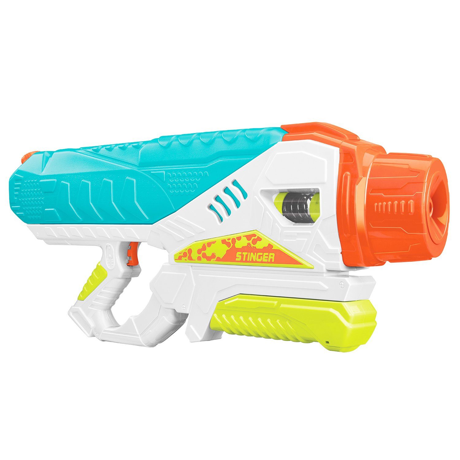 Buzz Bee Toys Wasserpistole BuzzBee Stinger, Langstrecken-Wasserblaster mit 2,6 Liter Tank