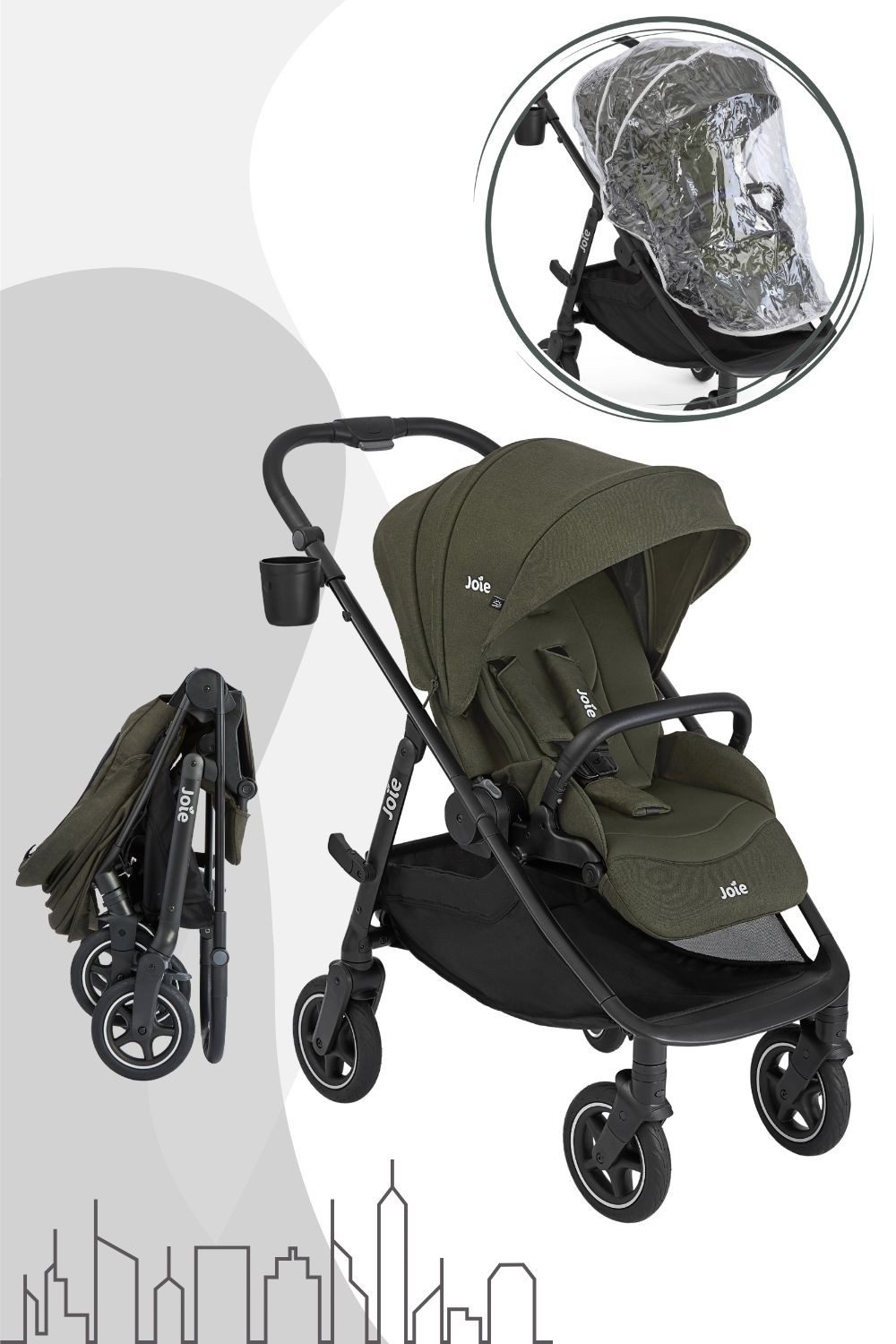 Joie Kinder-Buggy Versadrift / Sportwagen mit drehbaren Hinterrädern