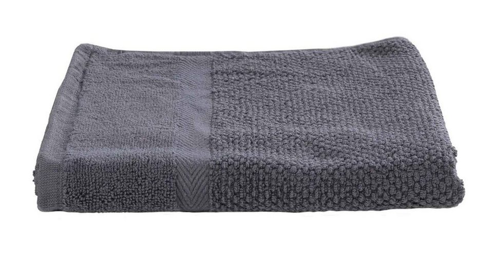 Home4You Handtücher Handtuch, Grau, B 50 cm, L 90 cm, Baumwolle, mit einem  Flächengewicht von 500 g/m²