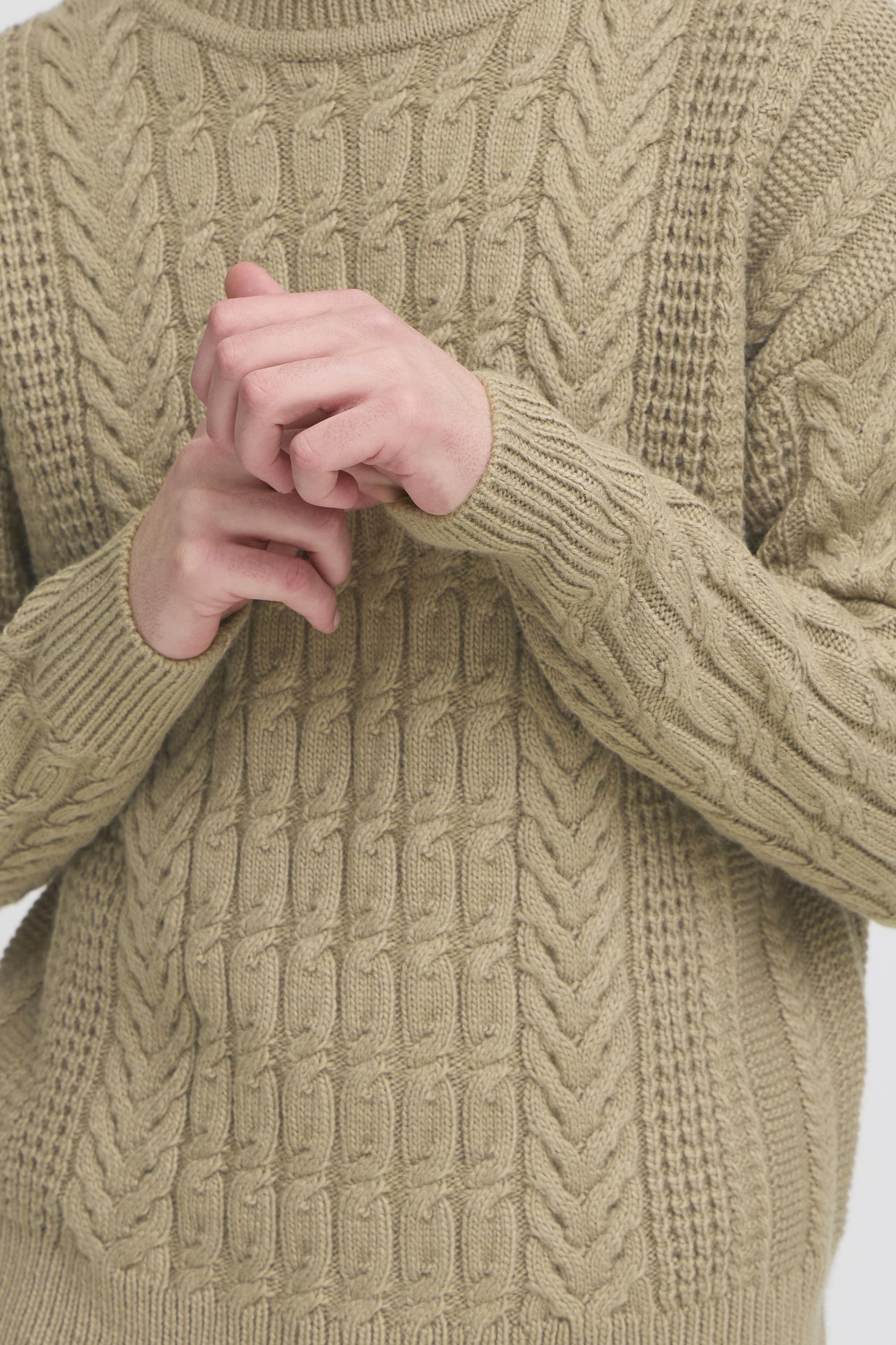 Casual Friday Strickpullover CFMillow Strickpullover mit kreativem Zopfmuster