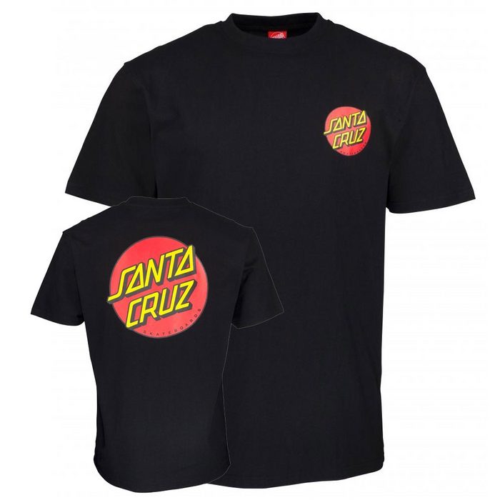 Santa Cruz T-Shirt Classic Dot Chest - black