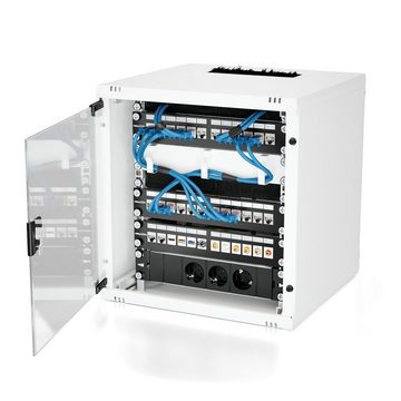 deleyCON deleyCON 100x M6 Käfigmuttern Set für Netzwerkschränke Patchpanel Netzwerk-Patch-Panel