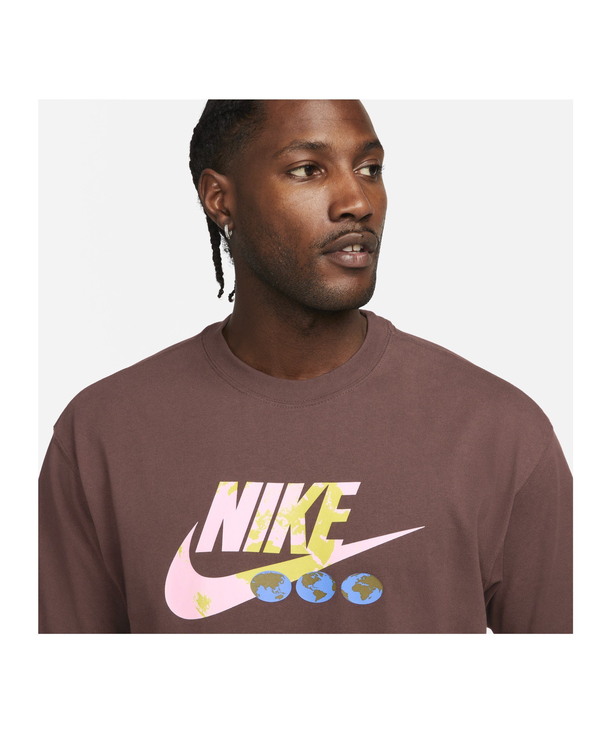 Beige T-Shirt Nike braun T-Shirt default Sportswear