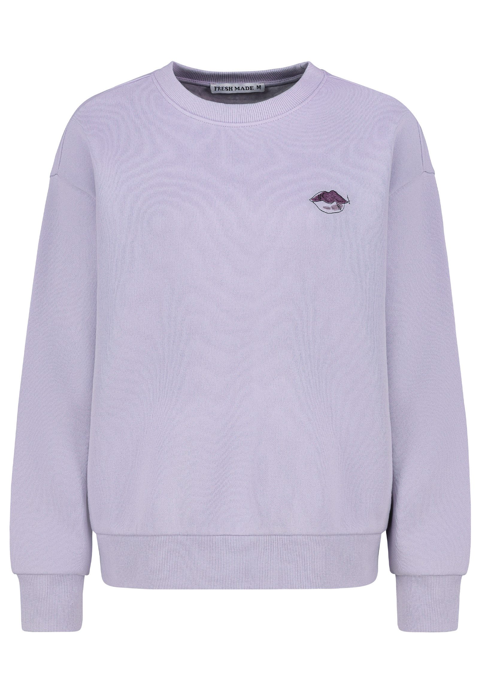 Fresh Made Sweatshirt Damen Pullover langarm bestickt Sweater, Sweatpullove günstig online kaufen