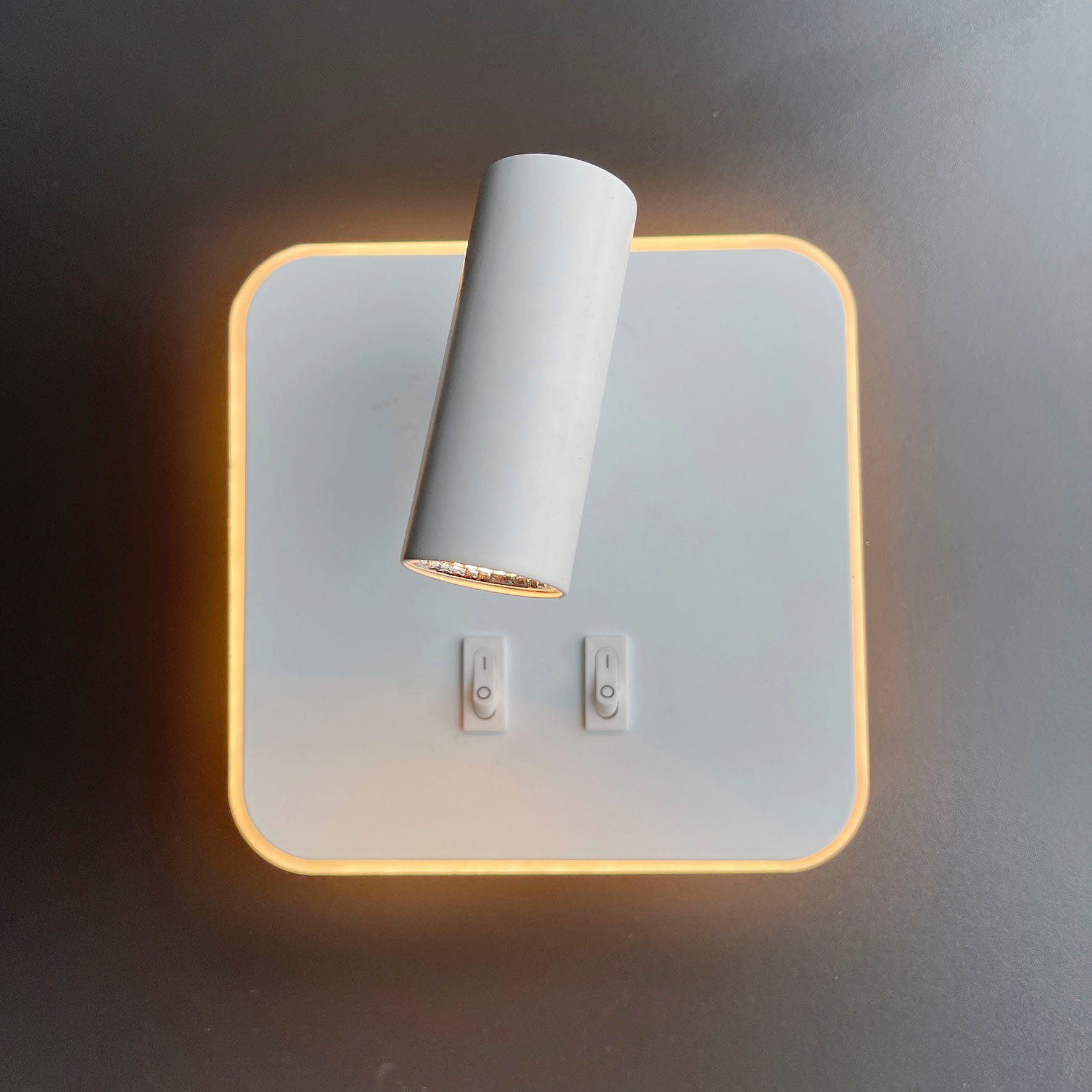 FISCHER & HONSEL LED Wandleuchte integriert, Mila, Warmweiß LED fest Ein-/Ausschalter