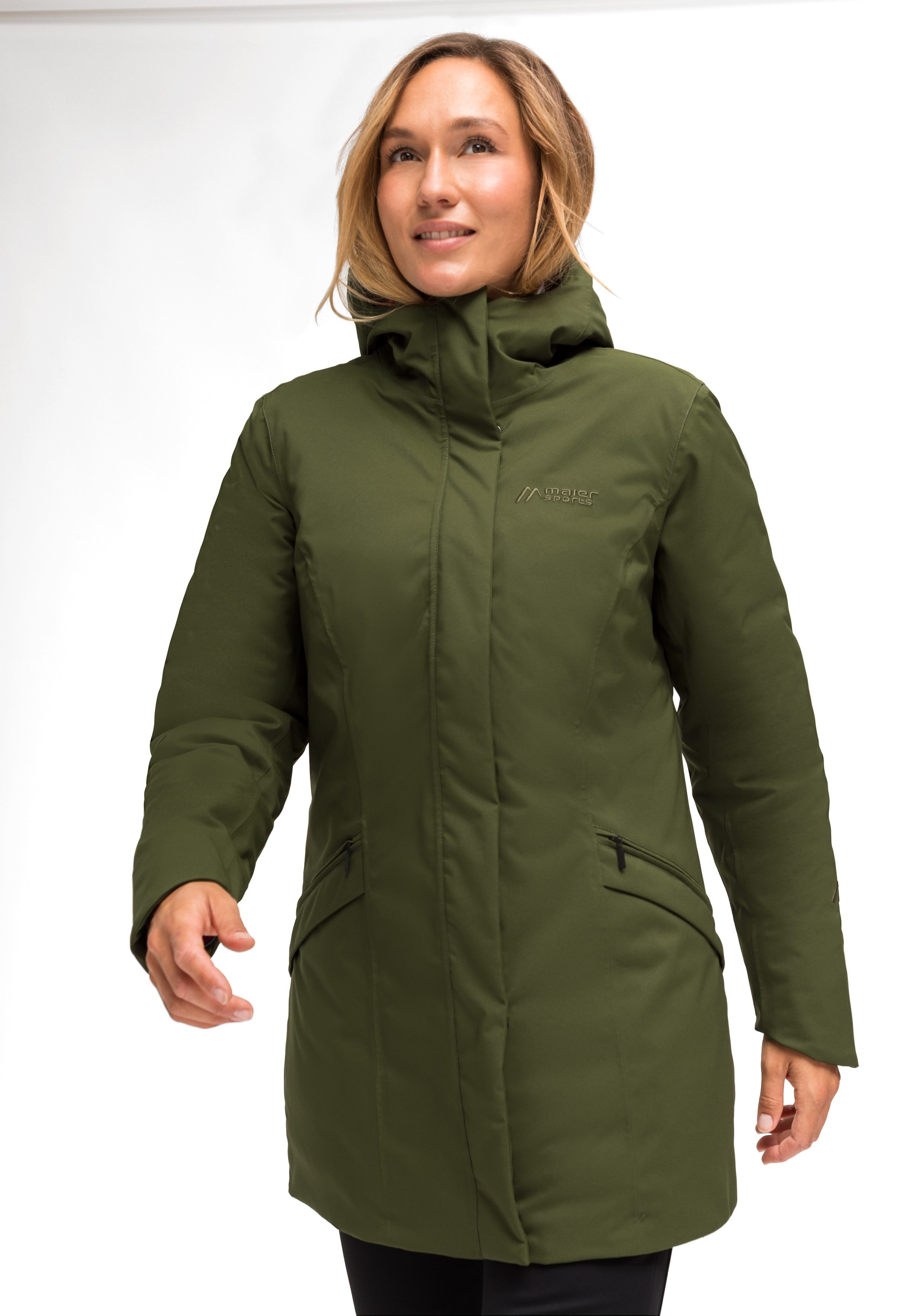 Maier Sports Funktionsjacke Henni Sportlicher Outdoormantel für Outdoor und City, leicht wattiert