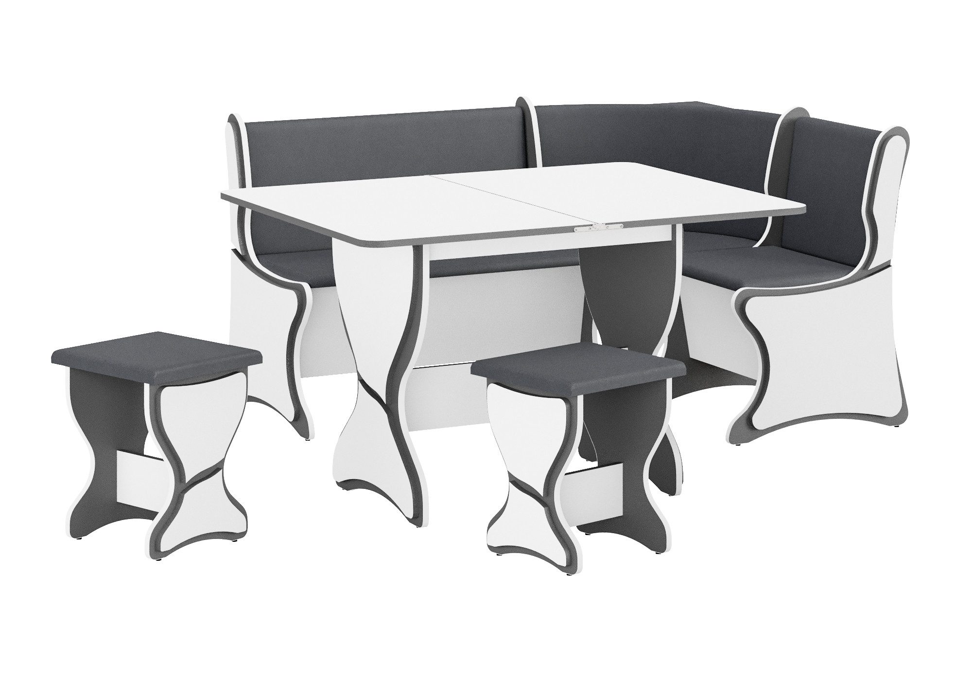 Rodnik Eckbankgruppe Argentinien, (Set, 4-tlg., ausgefallene 3D- Applikatio günstig online kaufen