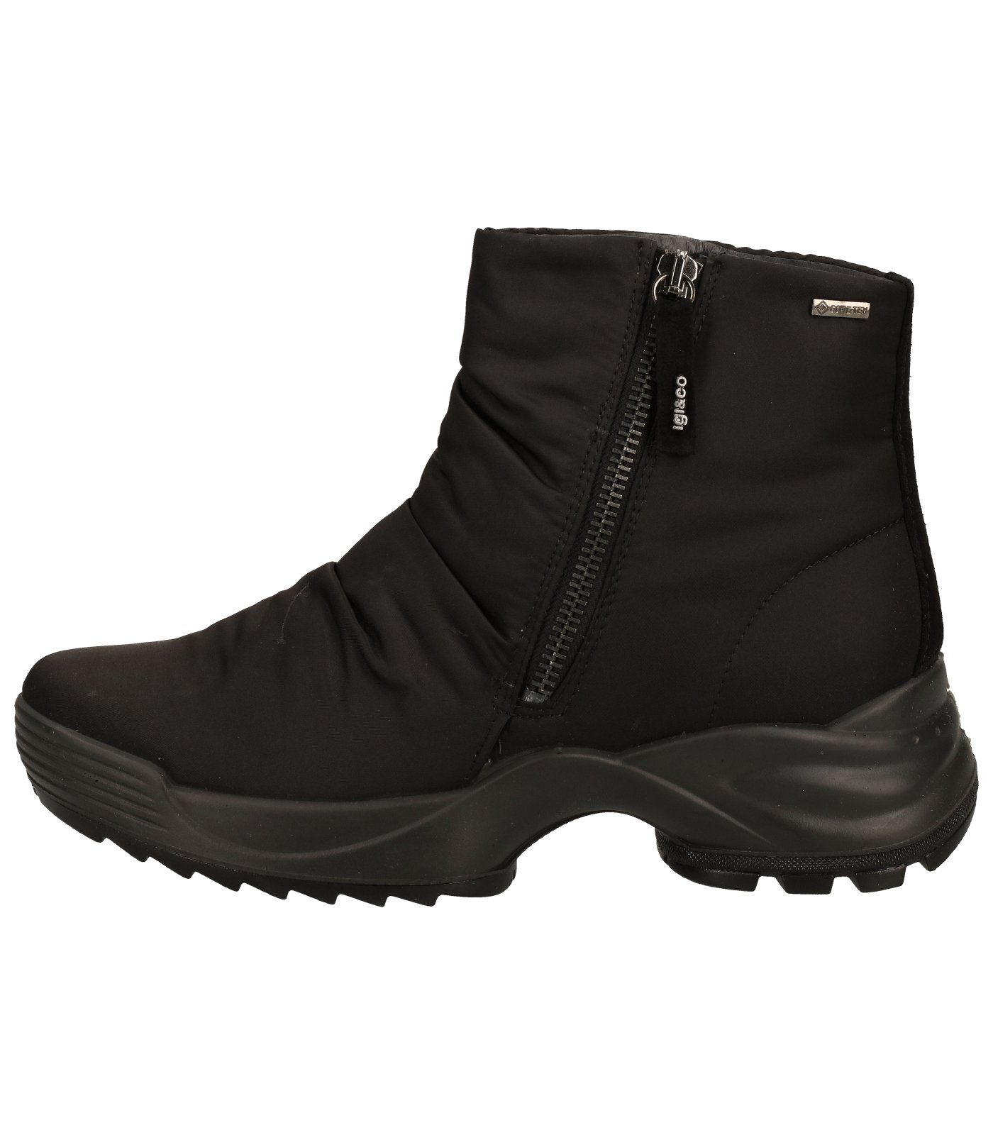 CO IGI Schwarz Stiefelette Stiefelette Leder &