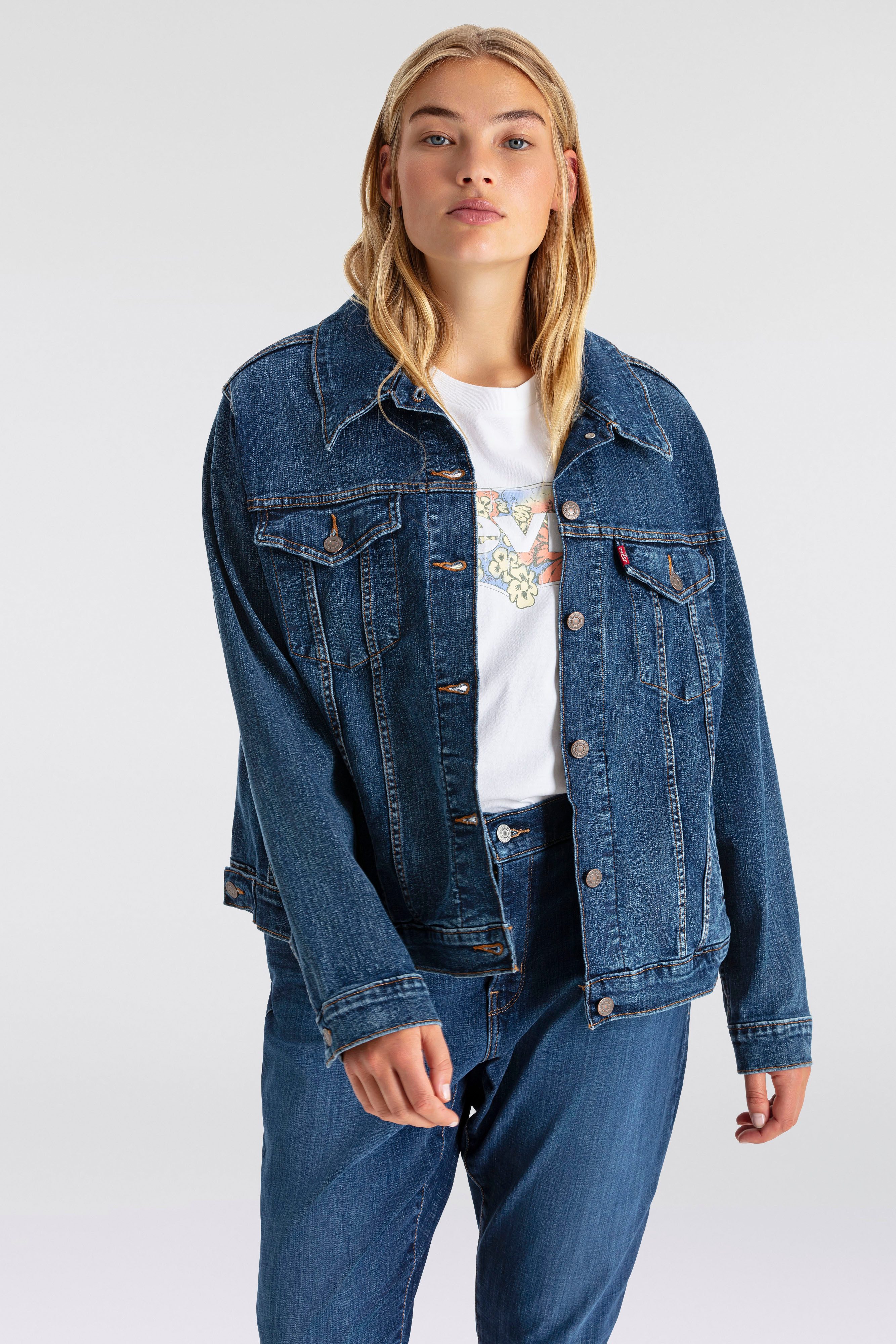 Levi's® Plus Jeansjacke mit Stretch und Brusttaschen günstig online kaufen
