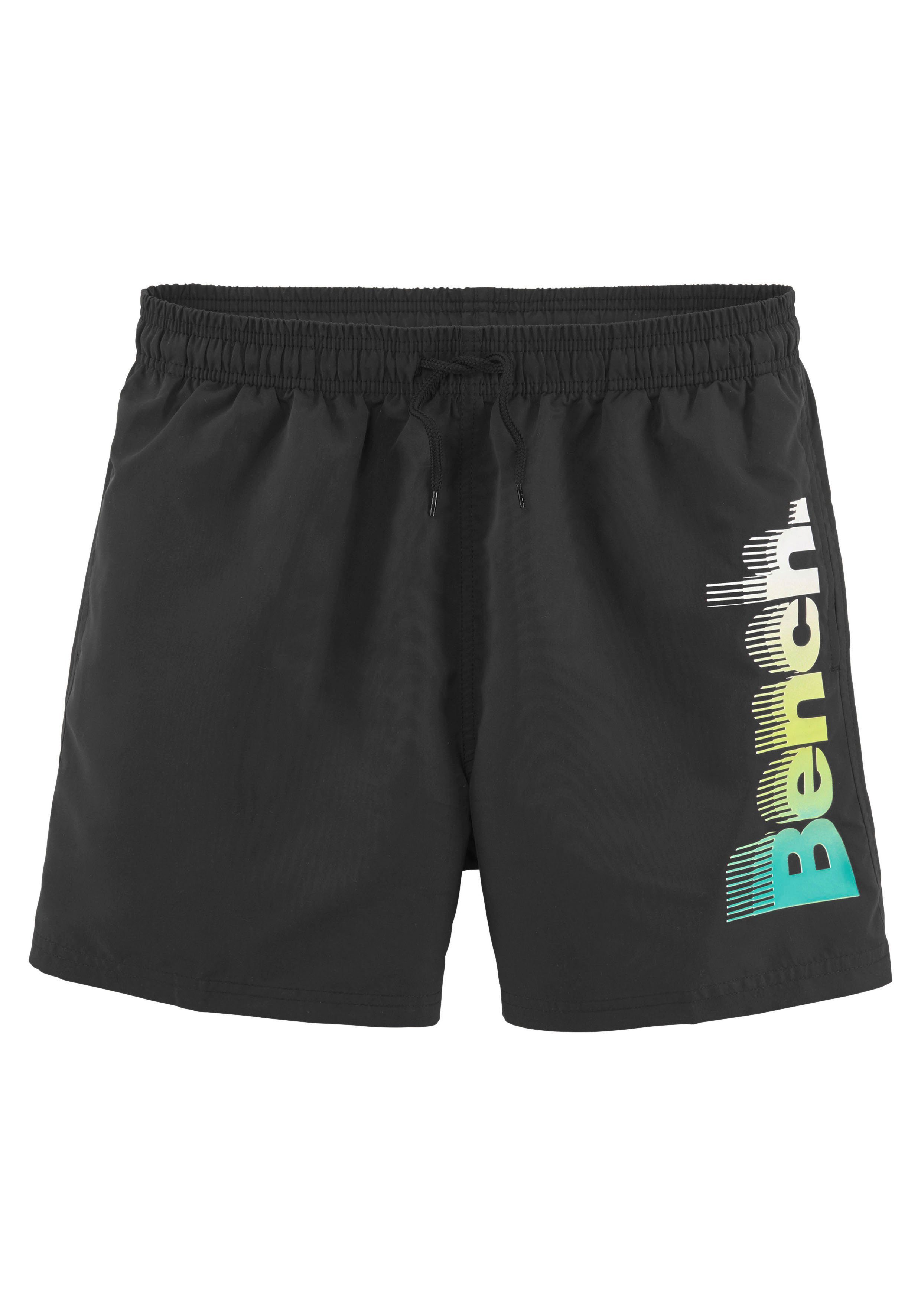 Bench. Badeshorts, mit großem Logo-Aufdruck günstig online kaufen