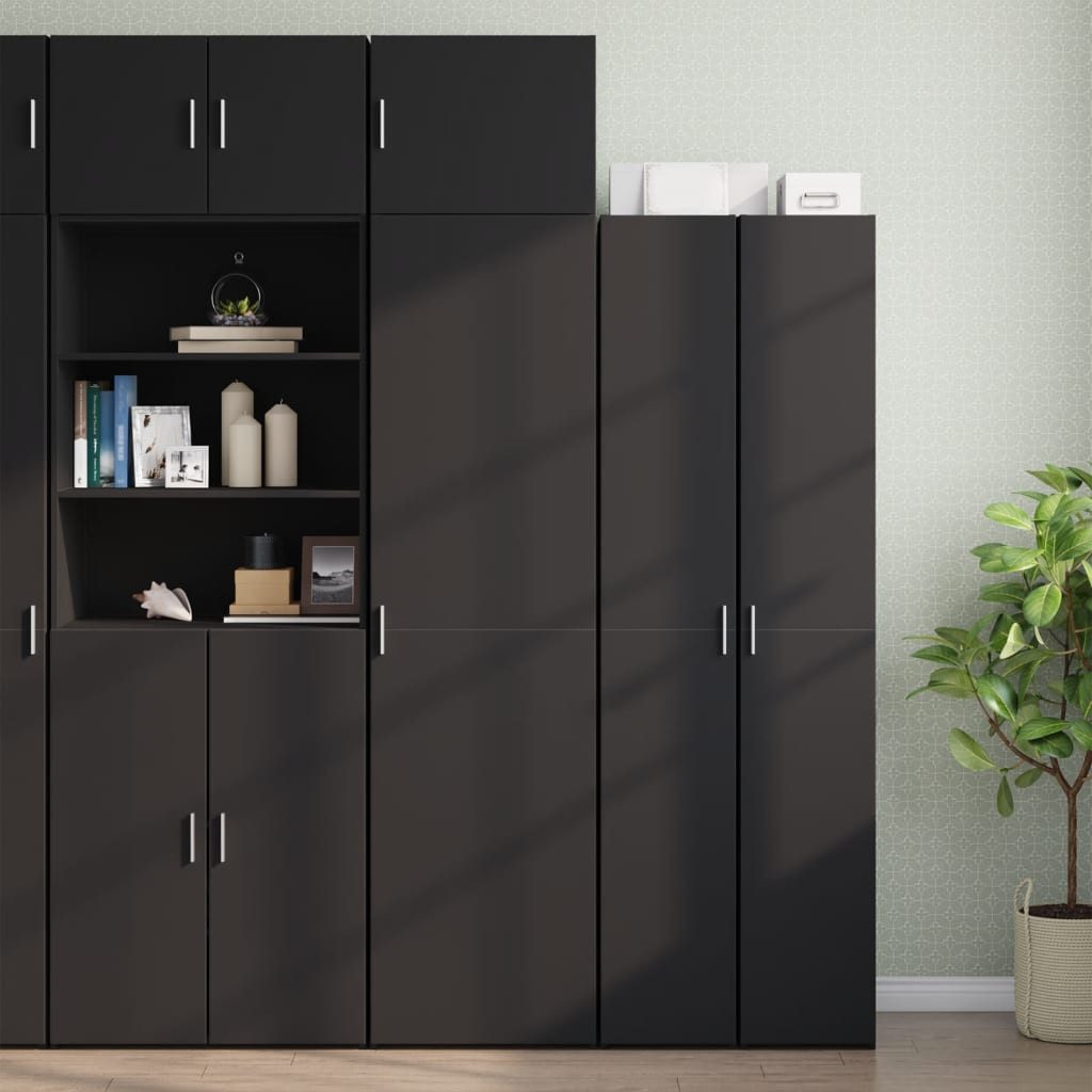 vidaXL Hängeschrank Wandschrank Schwarz 50x42,5x40 cm günstig online kaufen